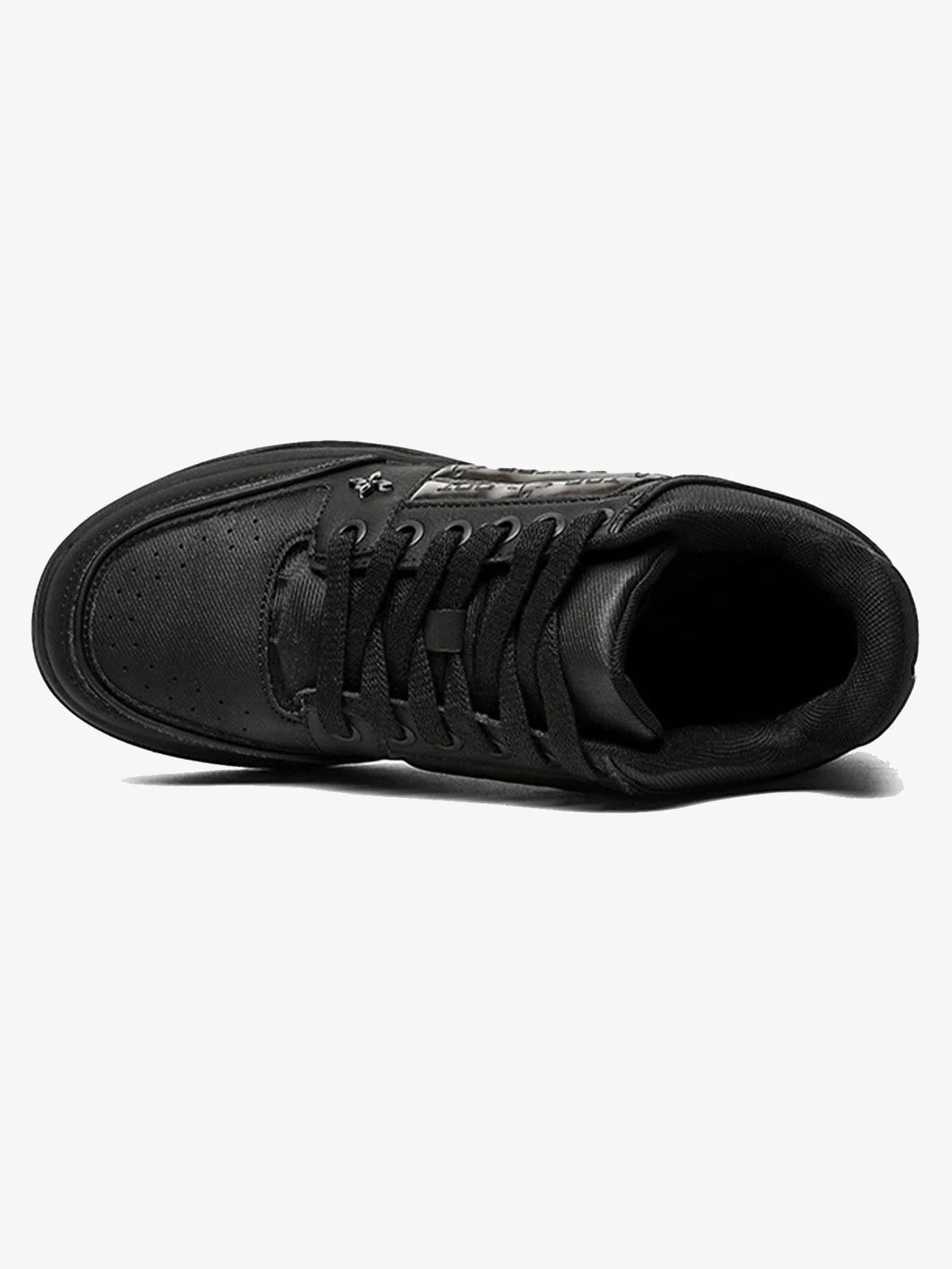 Dark Embroidered Letters Skate Shoes - Image 4