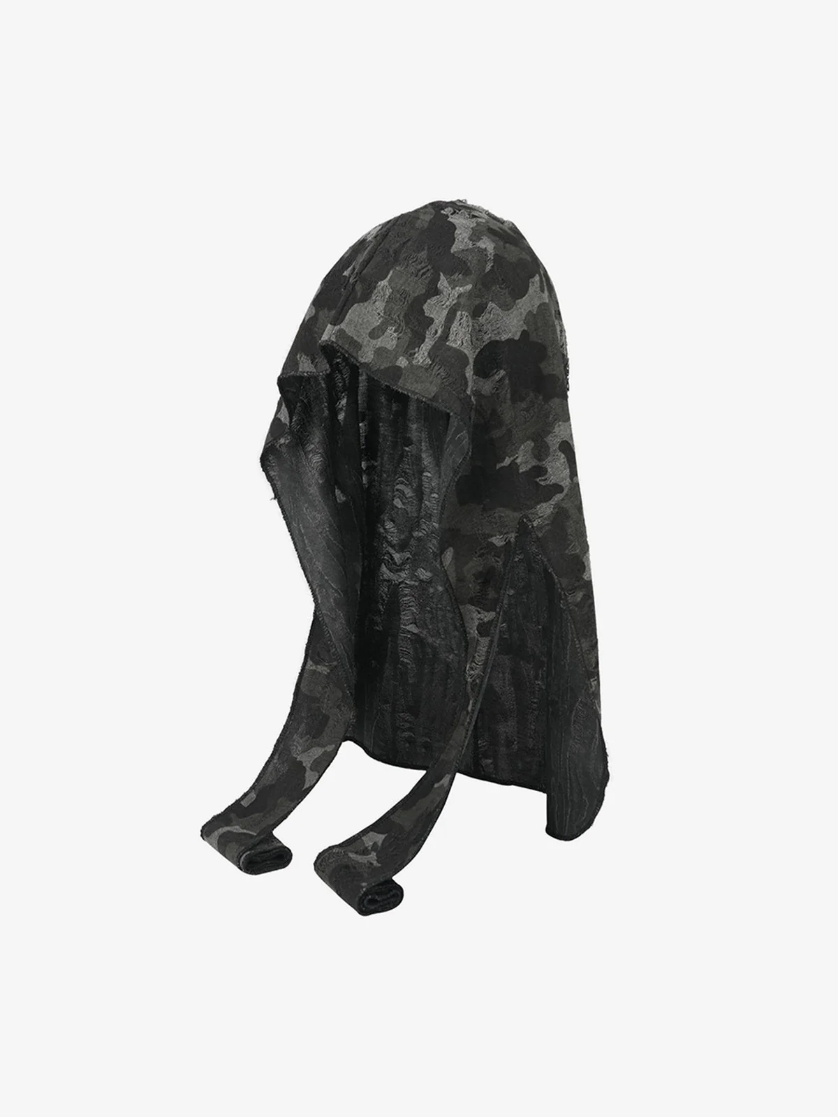 Dark Punk Camouflage Hooded Cape - Image 4