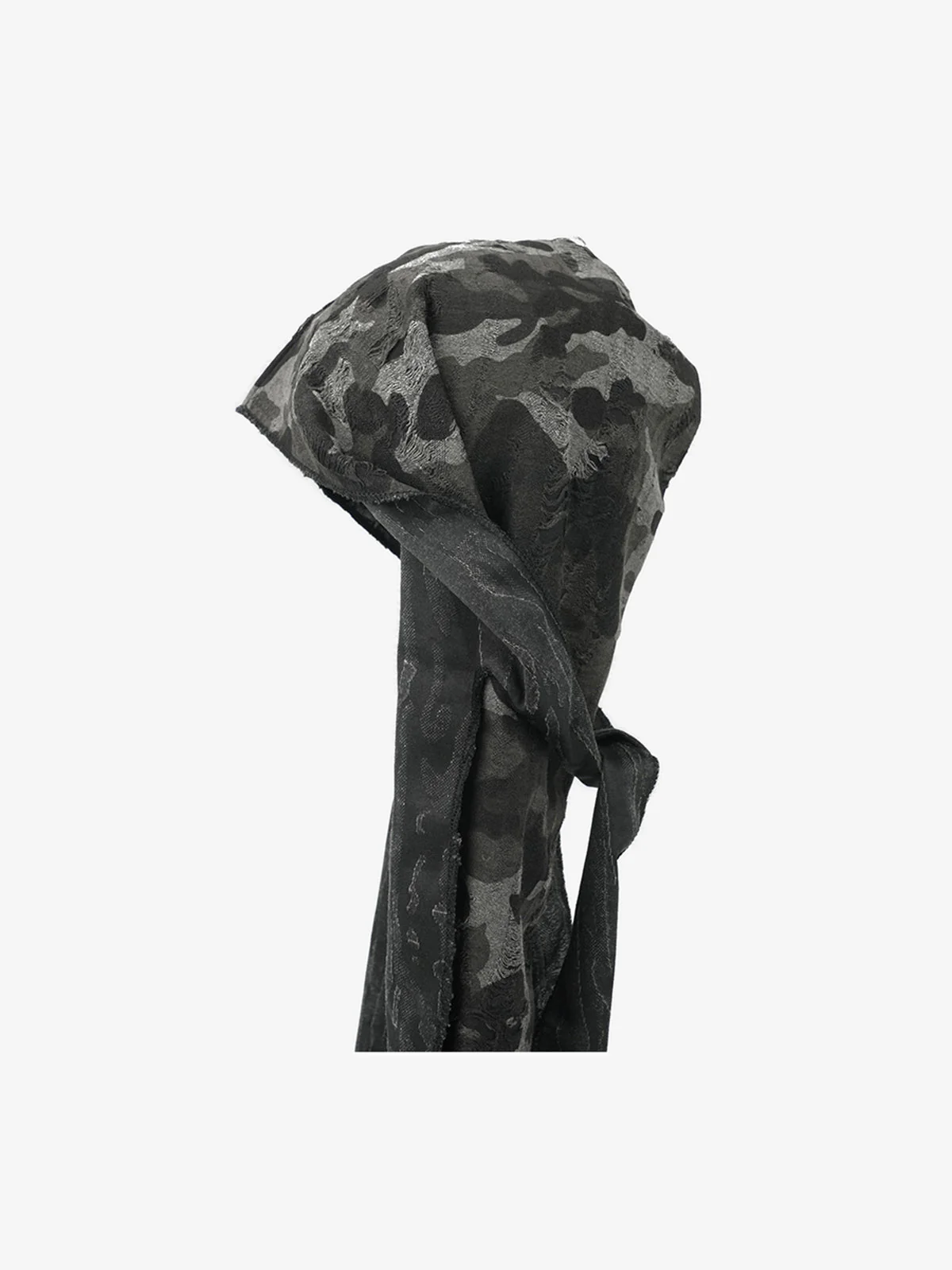 Dark Punk Camouflage Hooded Cape - Image 6