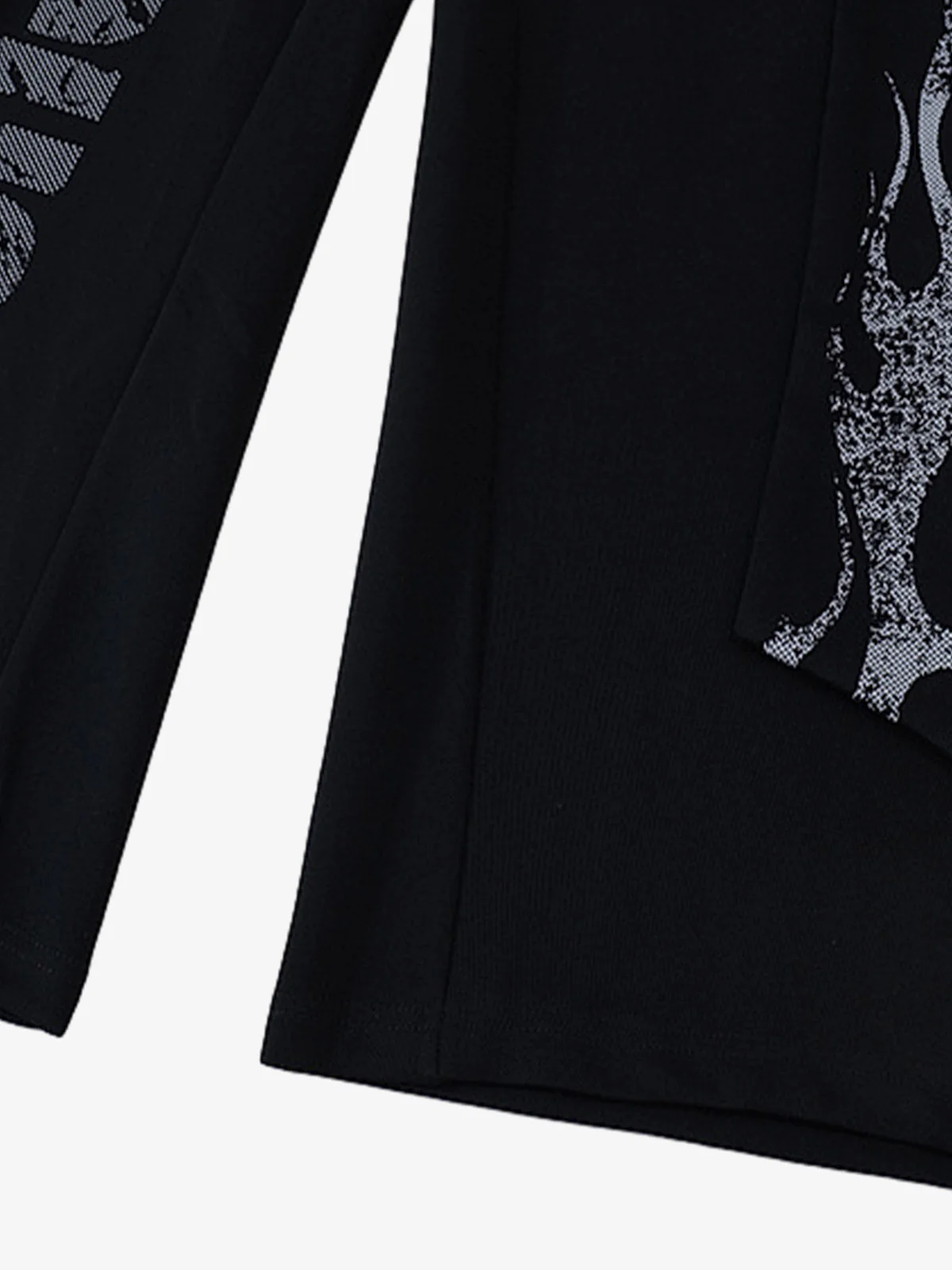 Dark Street Letter Flame Sweatpants - Image 6