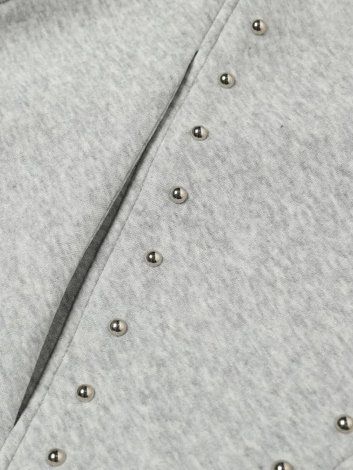 Dark Street Style Cat Ear Studded Zip-Up Hoodie - Image 12