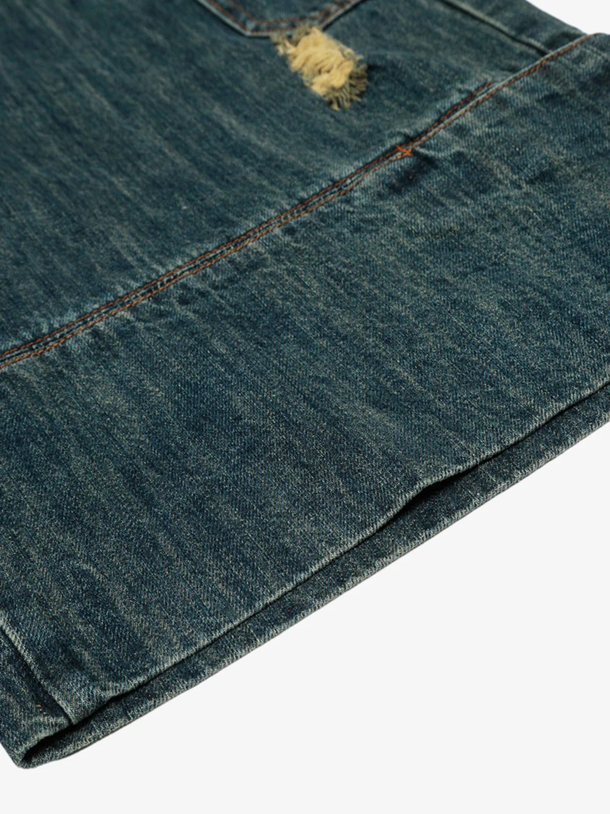 Deconstructed Multi-Pocket Cargo Denim Jorts - Image 7