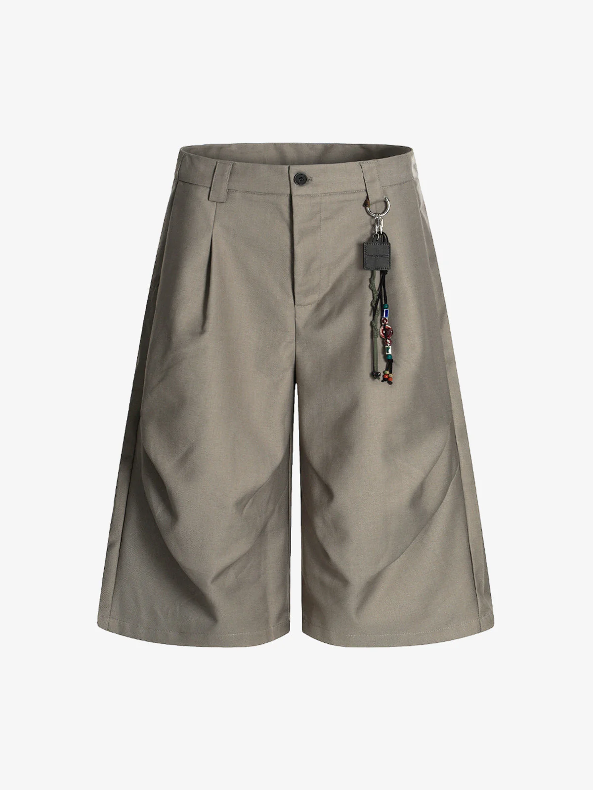 Deconstructed Pleated Pendant Casual Jorts - Image 6