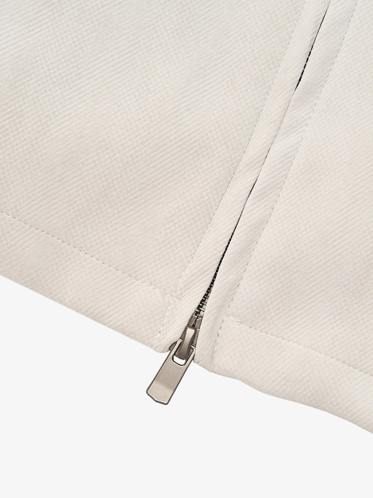 Deconstructed Split Stand Collar PU Leather Jacket - Image 9