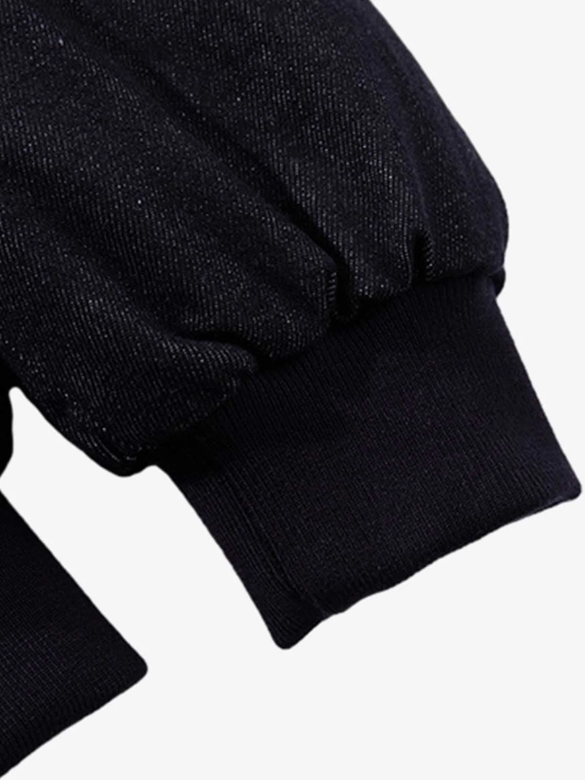 Denim Toggle Detail Bomber Jacket - Image 7