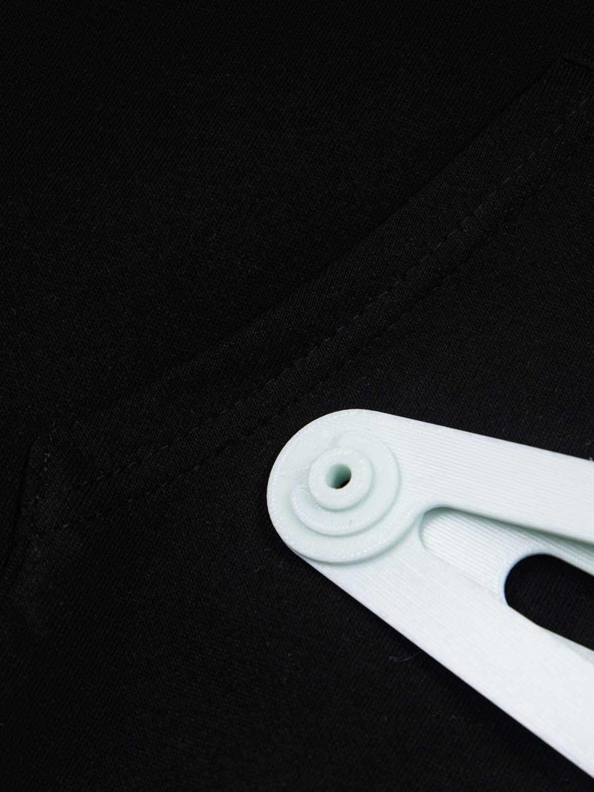 Detachable Hair Clip Decoration Zip Up Hoodie - Image 16