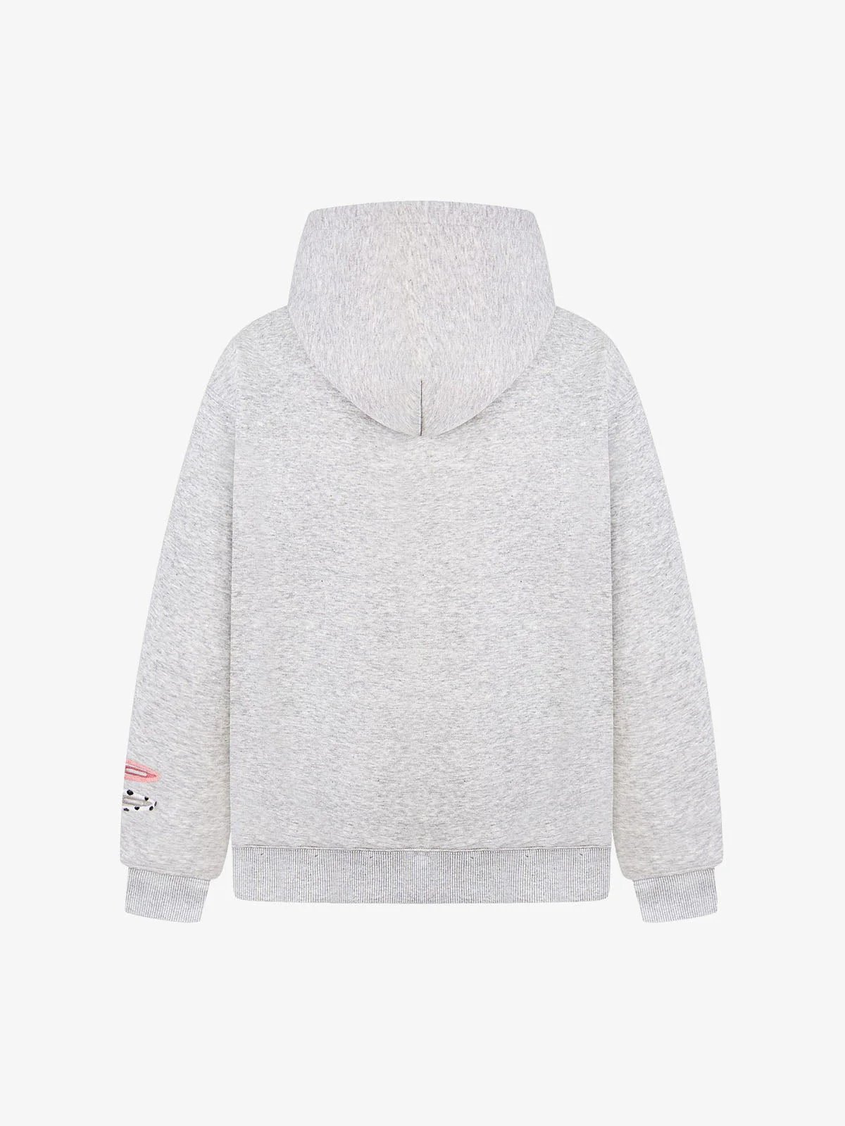 Detachable Hair Clip Decoration Zip Up Hoodie - Image 6