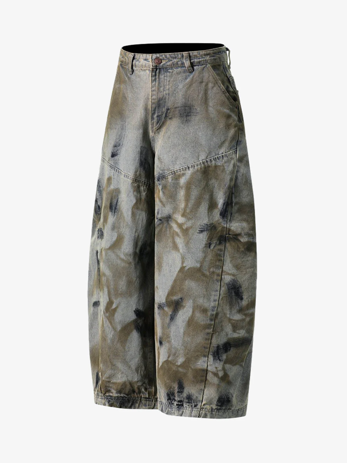 Dirty Wash Spray Dyed Barrel Jeans - Image 3
