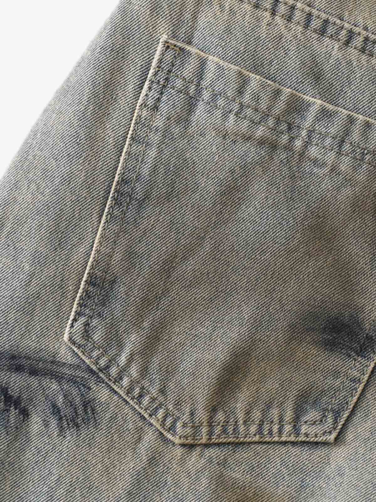 Dirty Wash Spray Dyed Barrel Jeans - Image 7