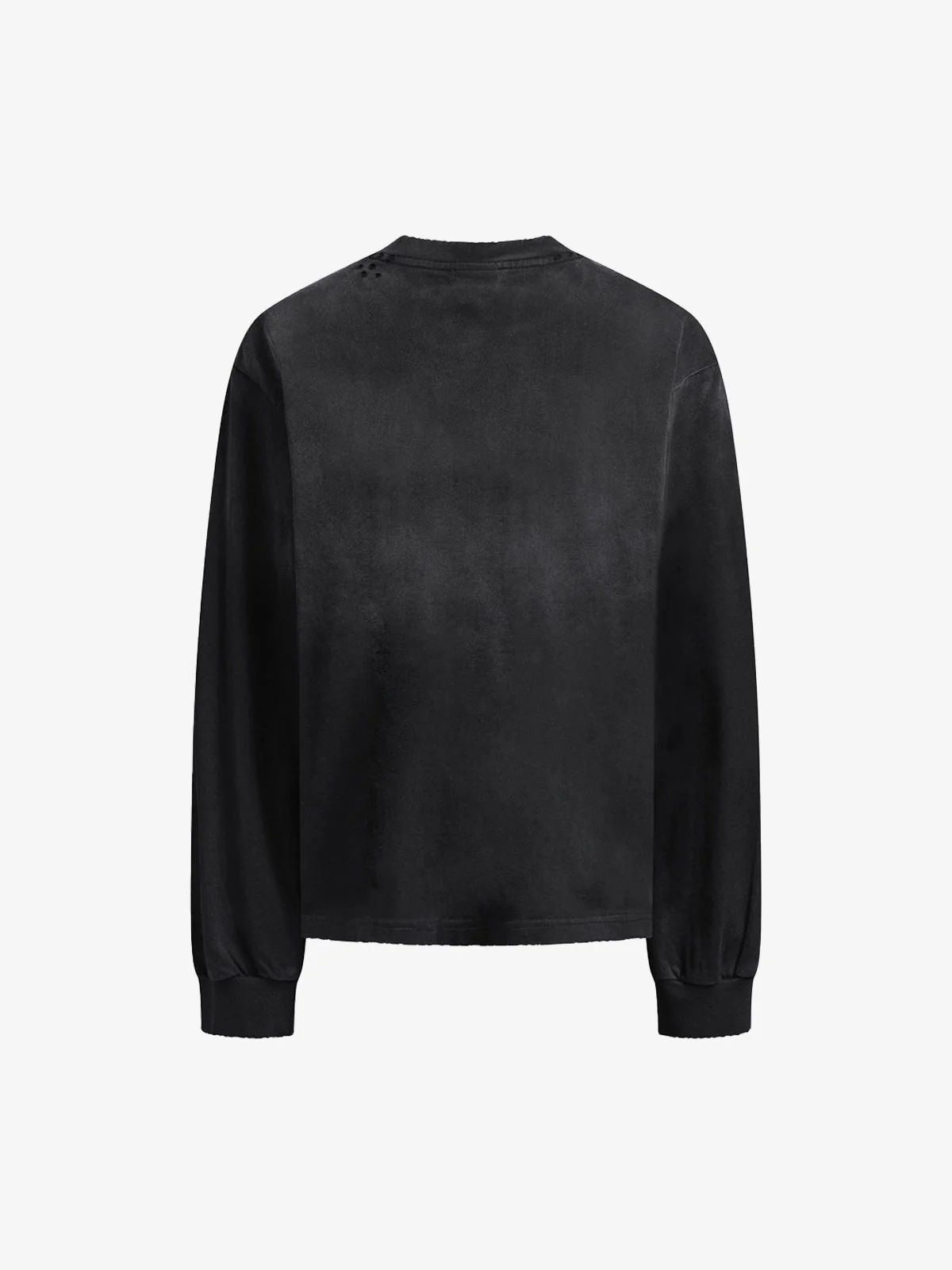 Distressed 07 Graphic Print Washed Long Sleeve T-Shirt - Image 3