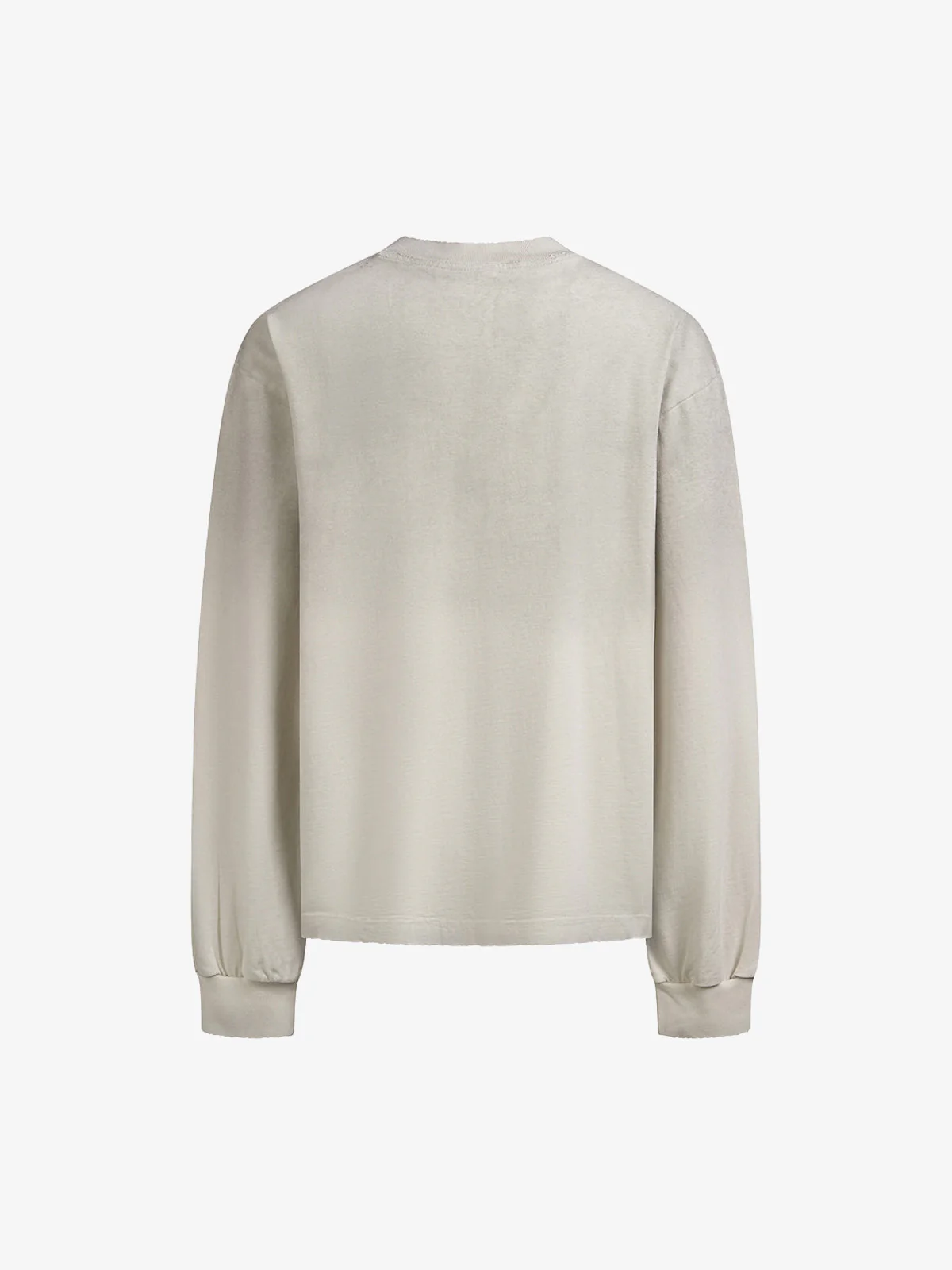 Distressed 07 Graphic Print Washed Long Sleeve T-Shirt - Image 4