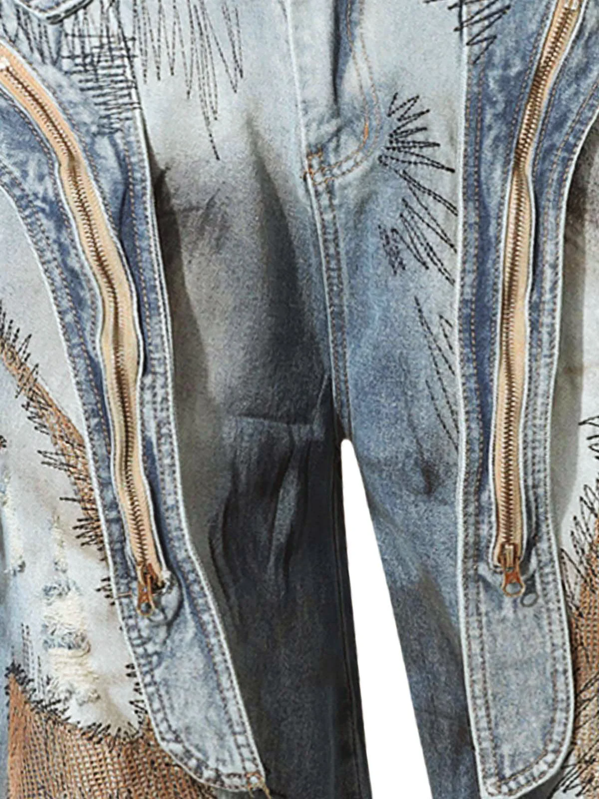 RO Style Washed Barrel Jeans - 2421 - Image 8