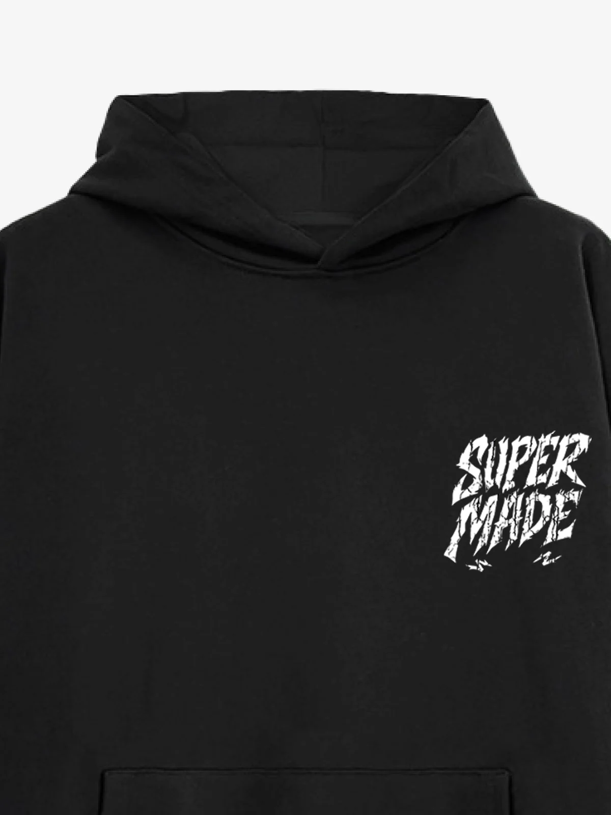 Distressed Graphic Bold Angel Wings Design Hoodie - Image 8