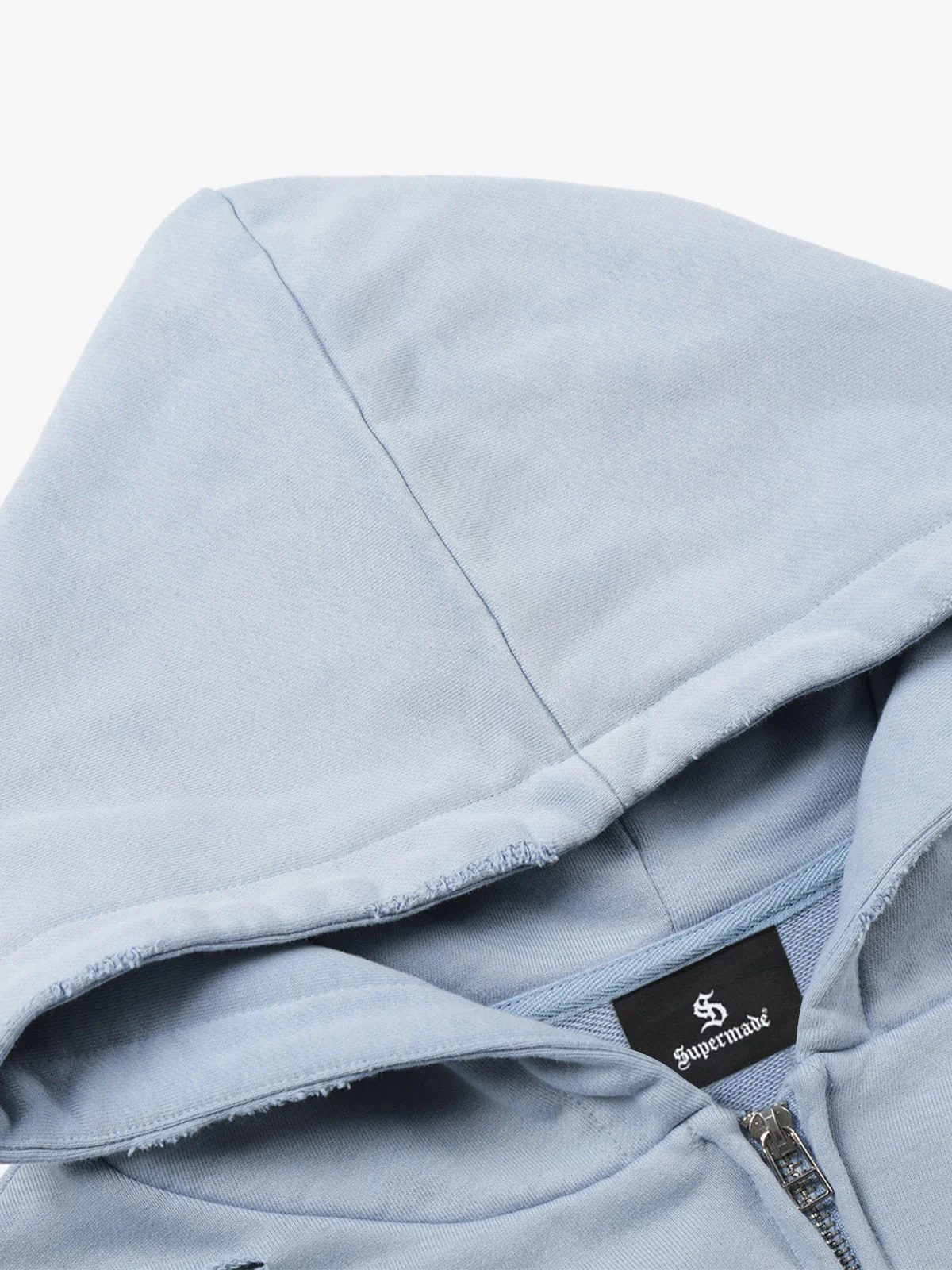 Distressed Graphic Print Zip Up Hoodie - Image 5