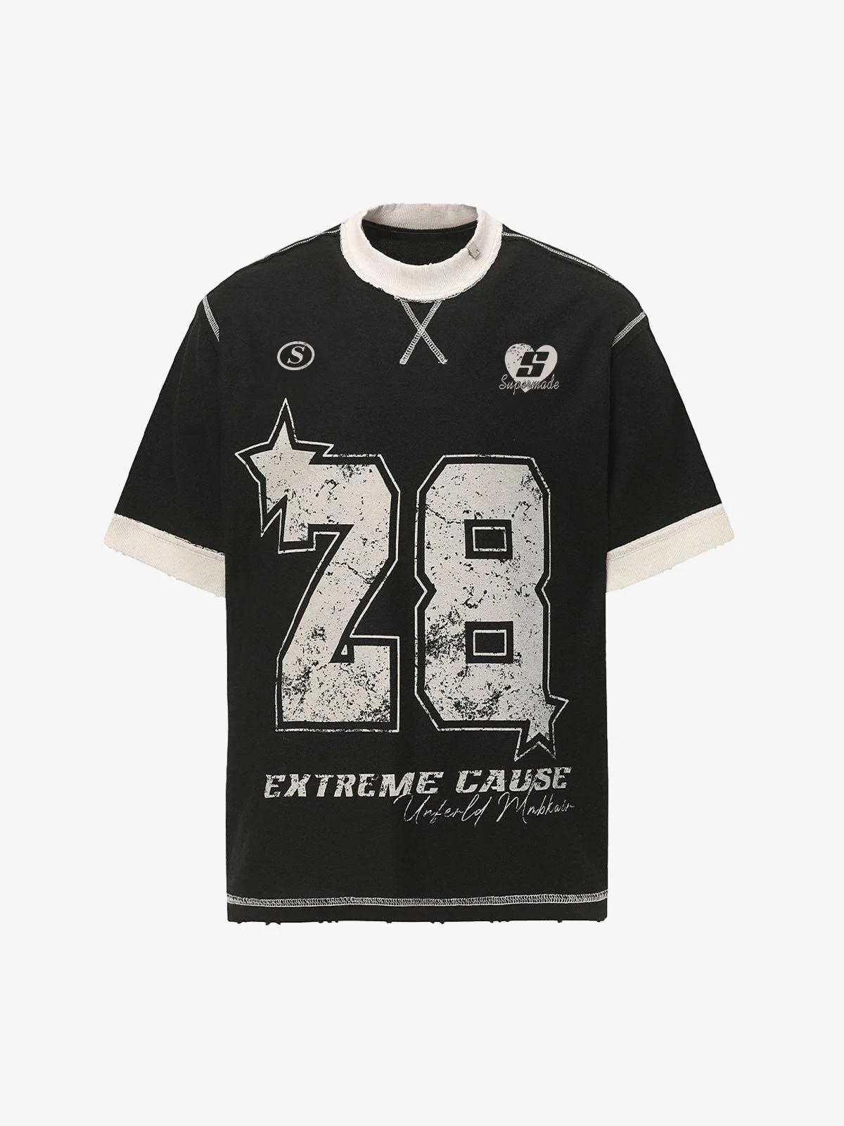 Distressed NO. 28 Jersey T-Shirt - 2442 - Image 14
