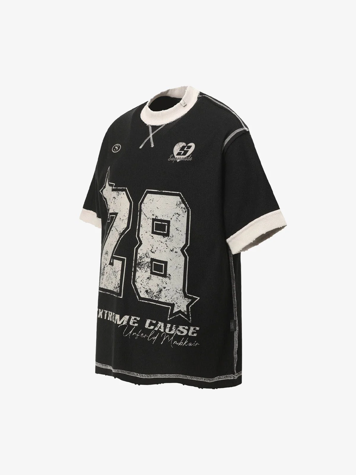 Distressed NO. 28 Jersey T-Shirt - 2442 - Image 15