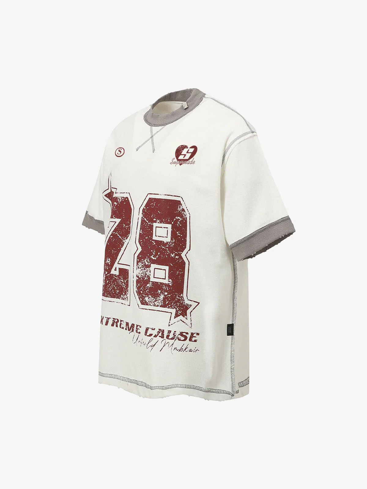 Distressed NO. 28 Jersey T-Shirt - 2442 - Image 9