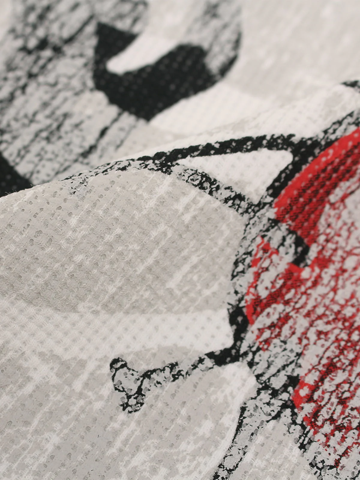 Distressed Heart Graphic Waffle Knit Short Sleeve T-Shirt - Image 8