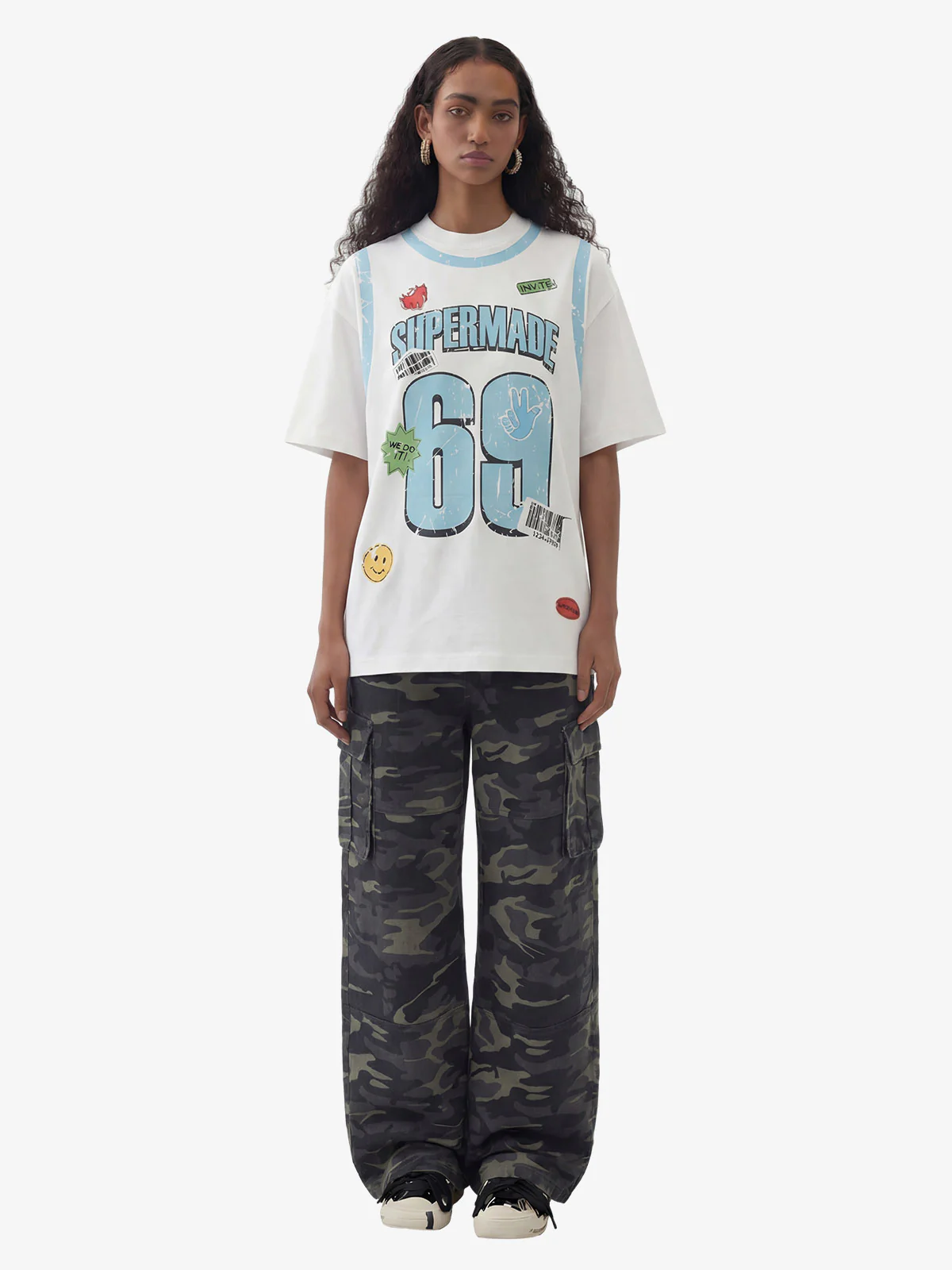 Distressed Number 69 Graphic Print T-Shirt - Image 4