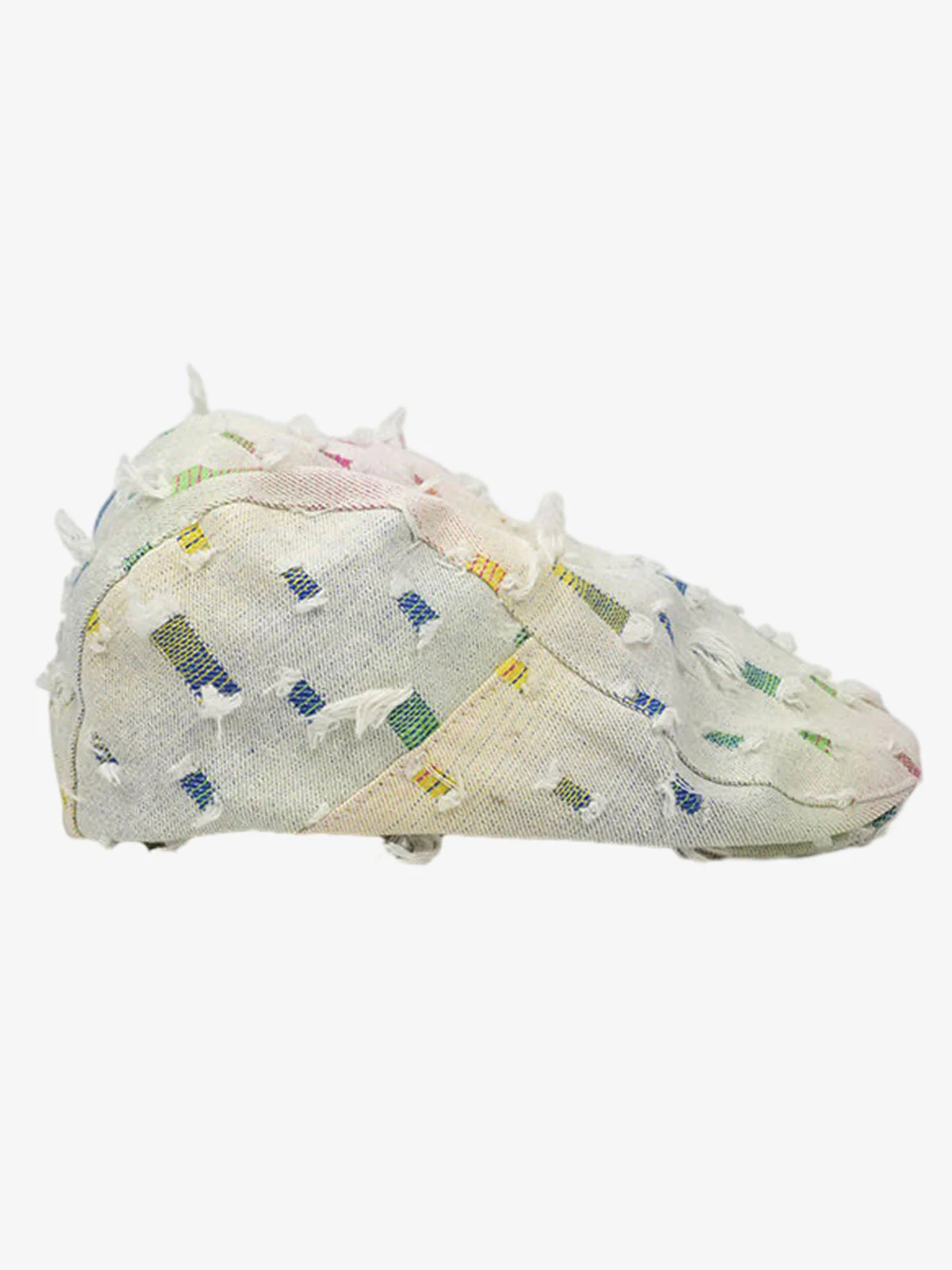 Distressed Rainbow Star Patchwork Flat Cap - Image 5