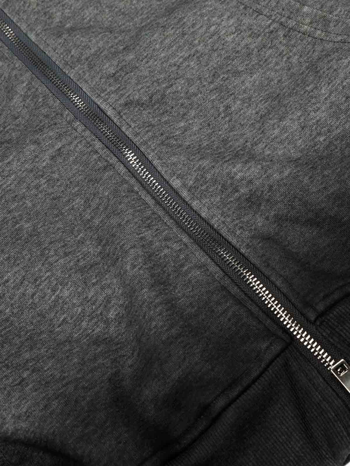 Distressed Studded Gradient Zip Up Hoodie - Image 7