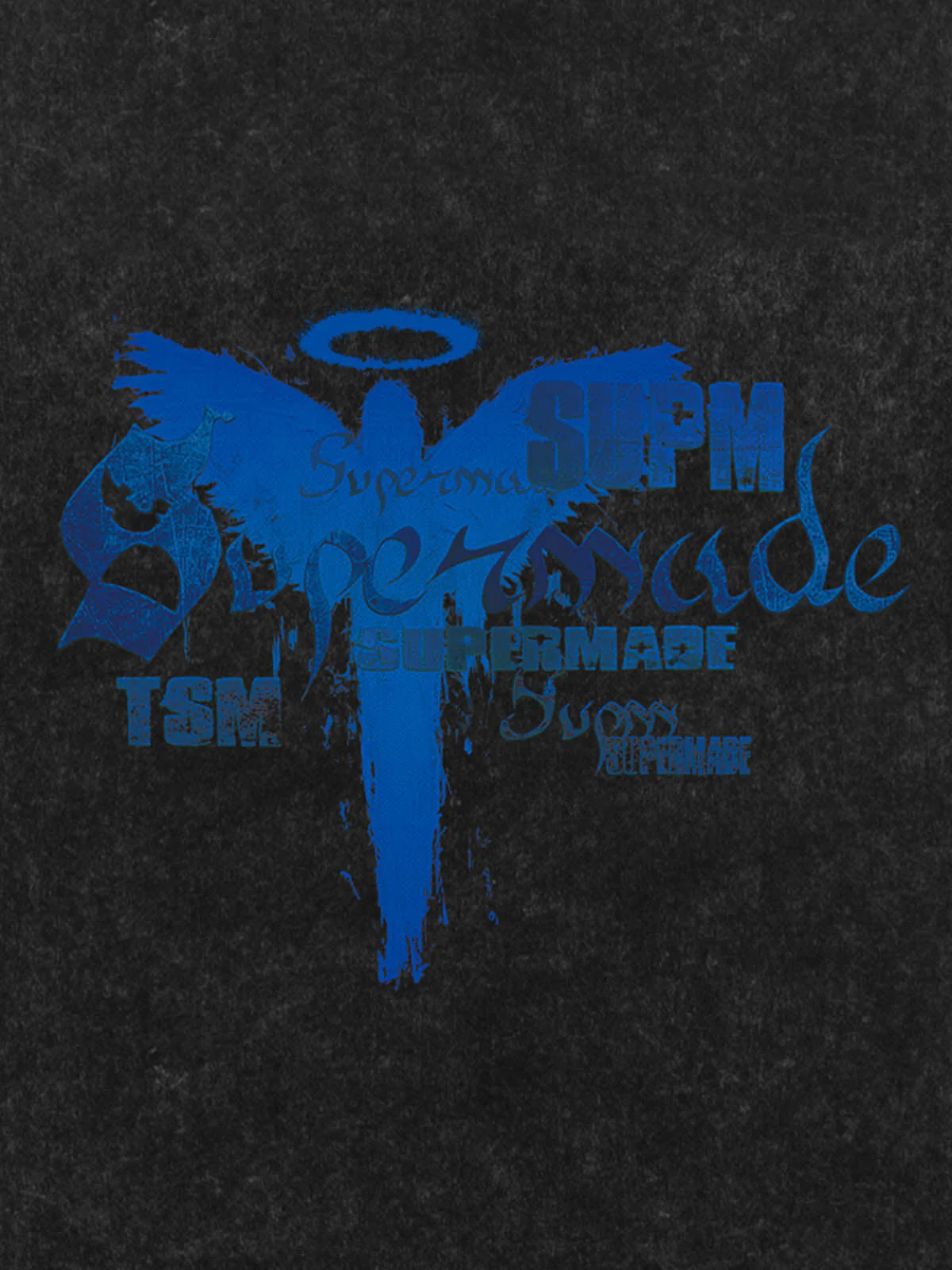 Distressed Washed Gothic Angel Graphic T-Shirt - Image 7