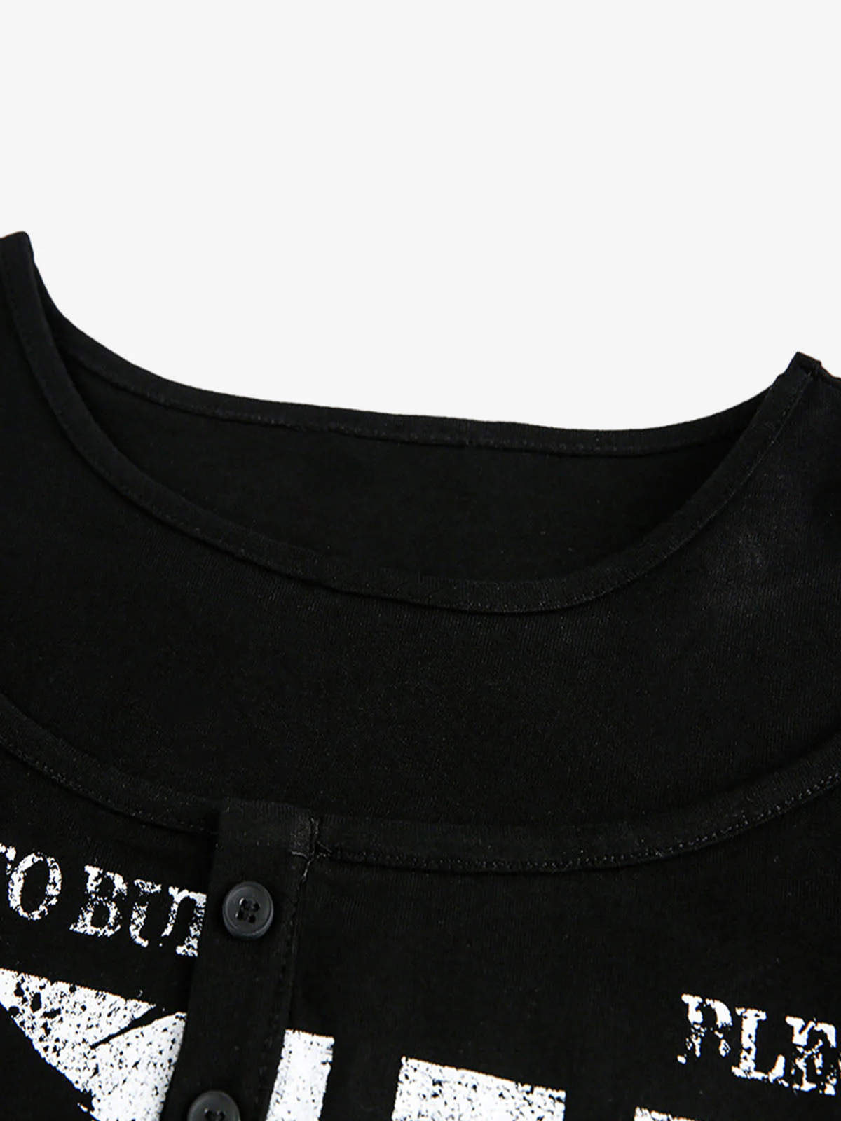 Double Collar Design Printed T-Shirt - Image 10
