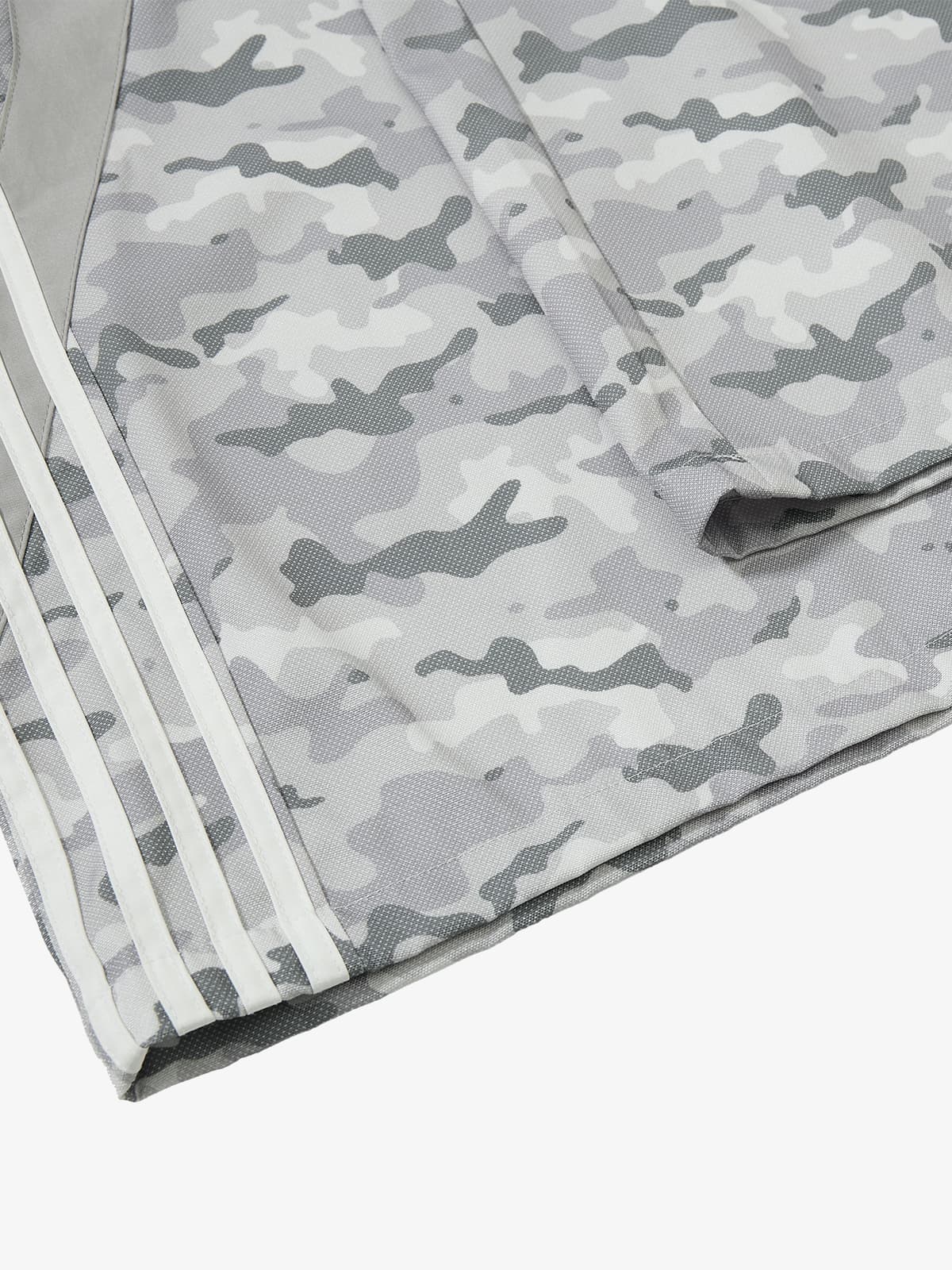 Double Waistband Elastic Waist Camo Side Panel Wide Leg Pants - Image 7