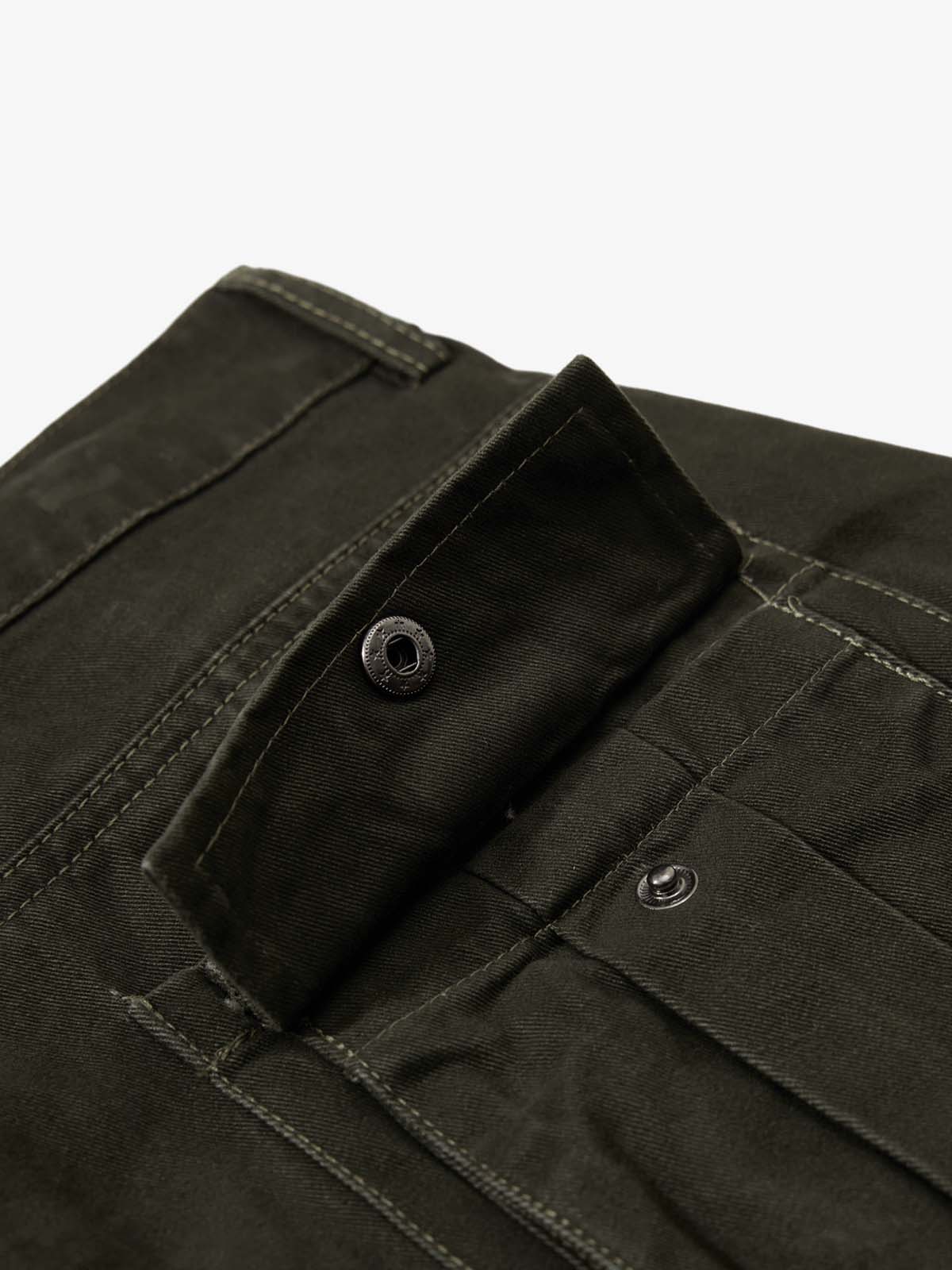 Draped Fabric Accessories Deconstructed Wide Leg Cargo Pants - Image 12