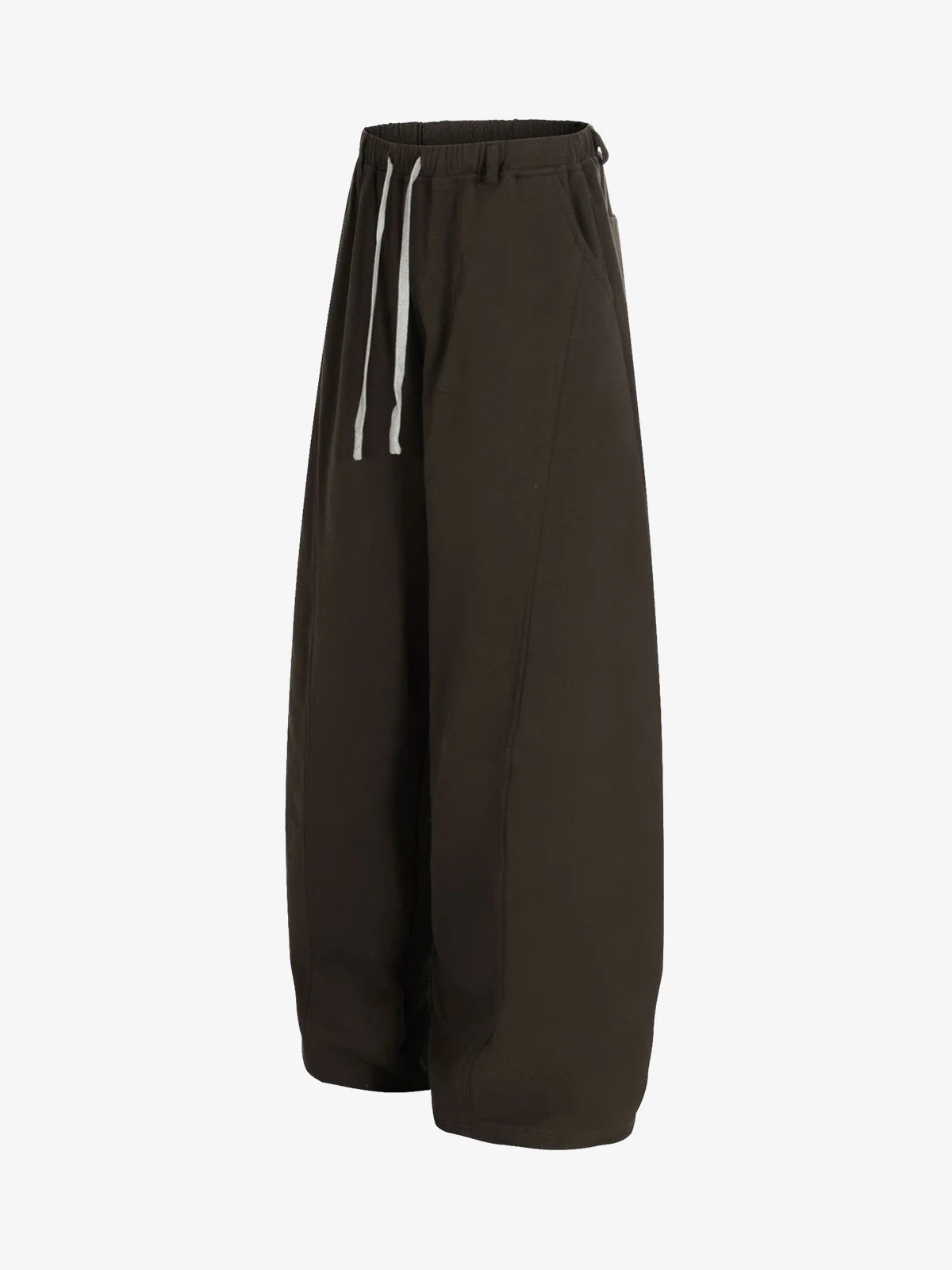 Drawstring Elastic Waist Wide Leg Pants - Image 3