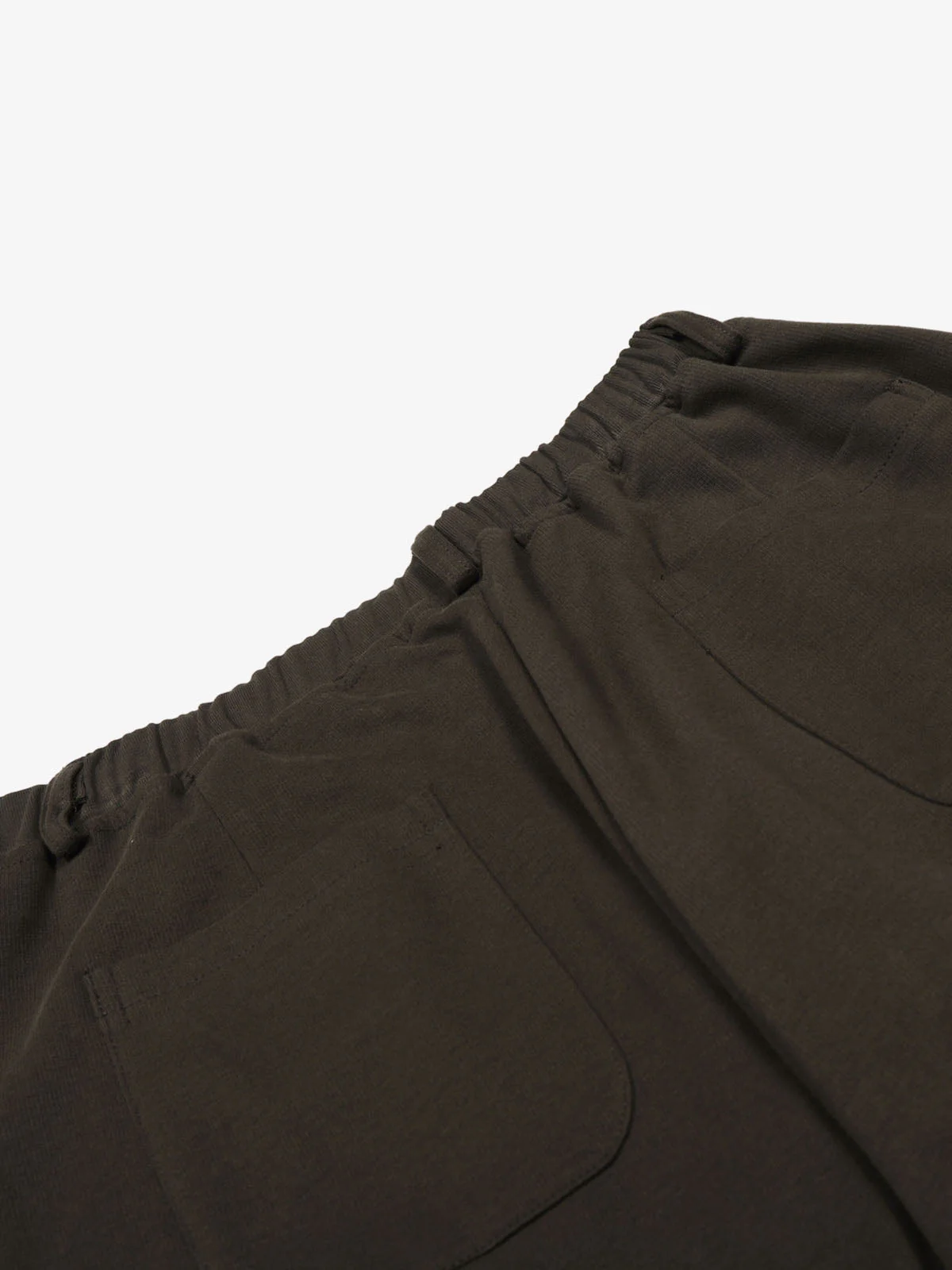 Drawstring Elastic Waist Wide Leg Pants - Image 5