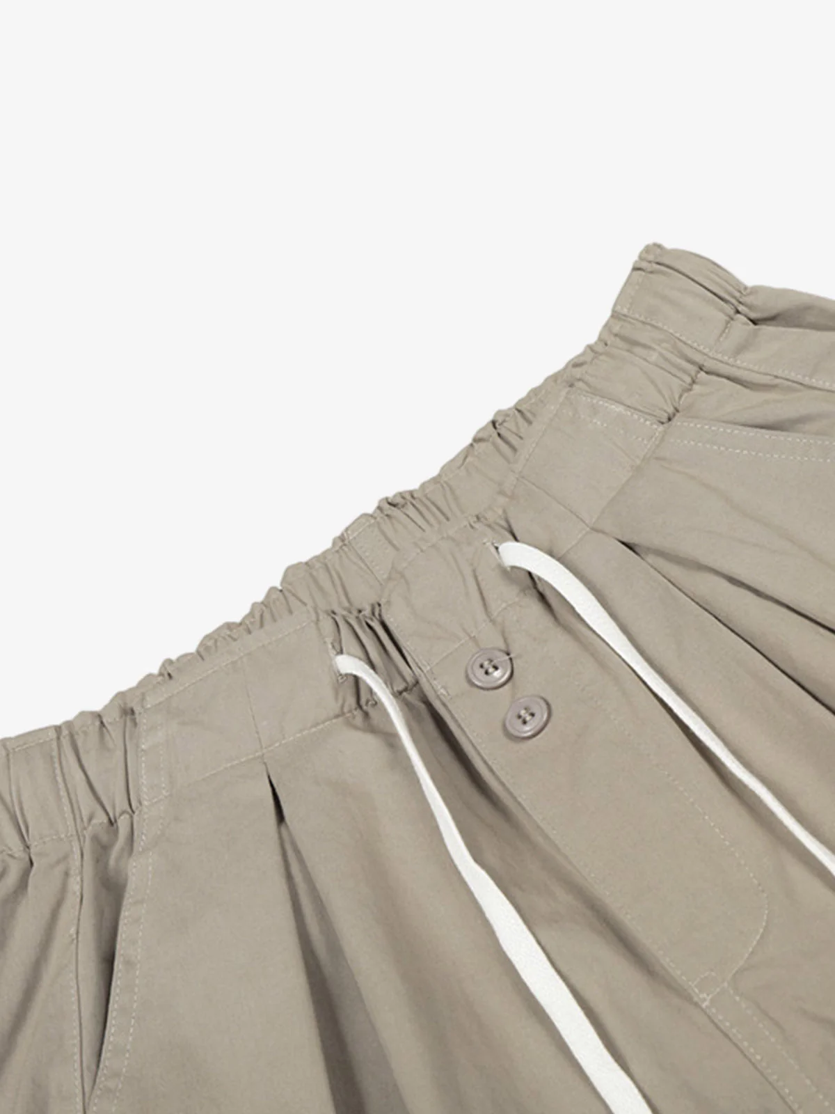 Drawstring Pleated Barrel Pants - Image 5
