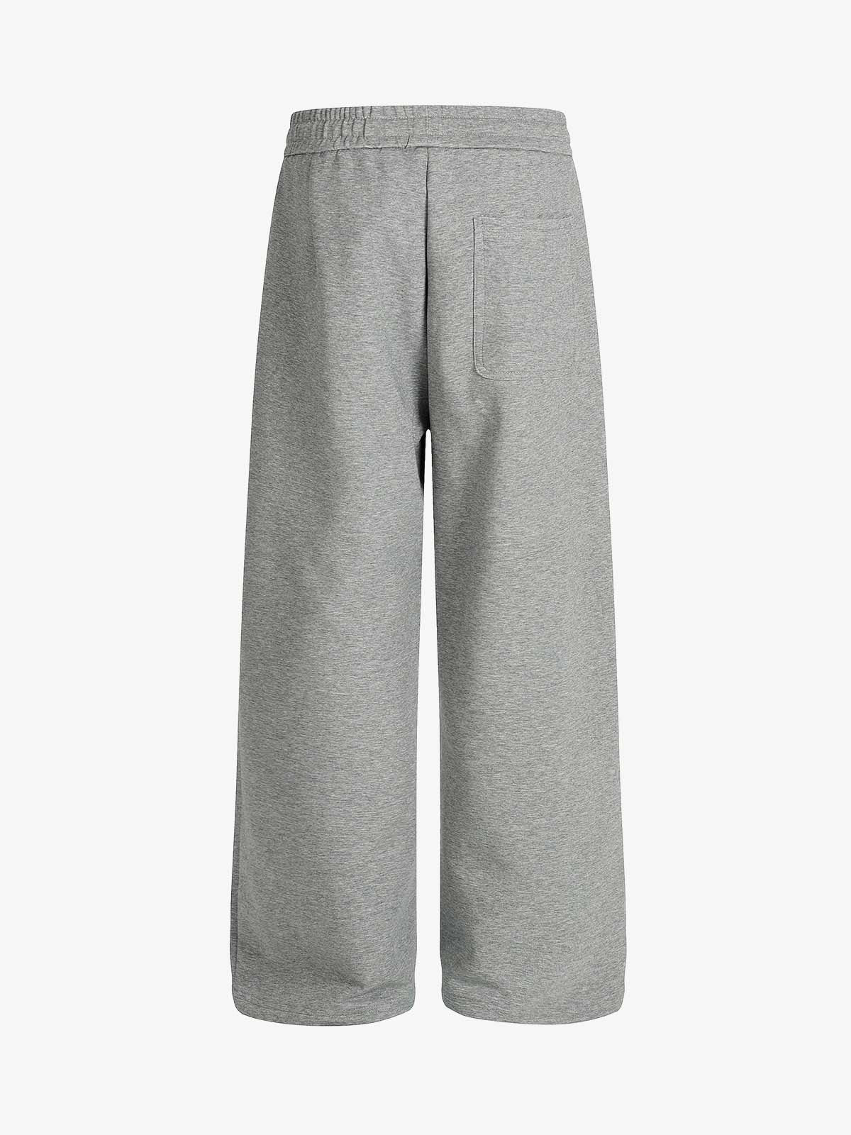 Drawstring Wide Leg Relaxed Sweatpants - Image 6