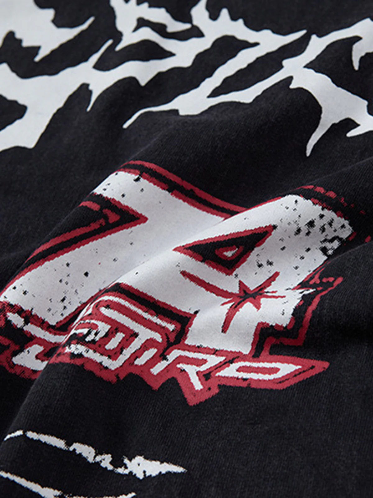Retro Washed Letter Print Vest - Image 5