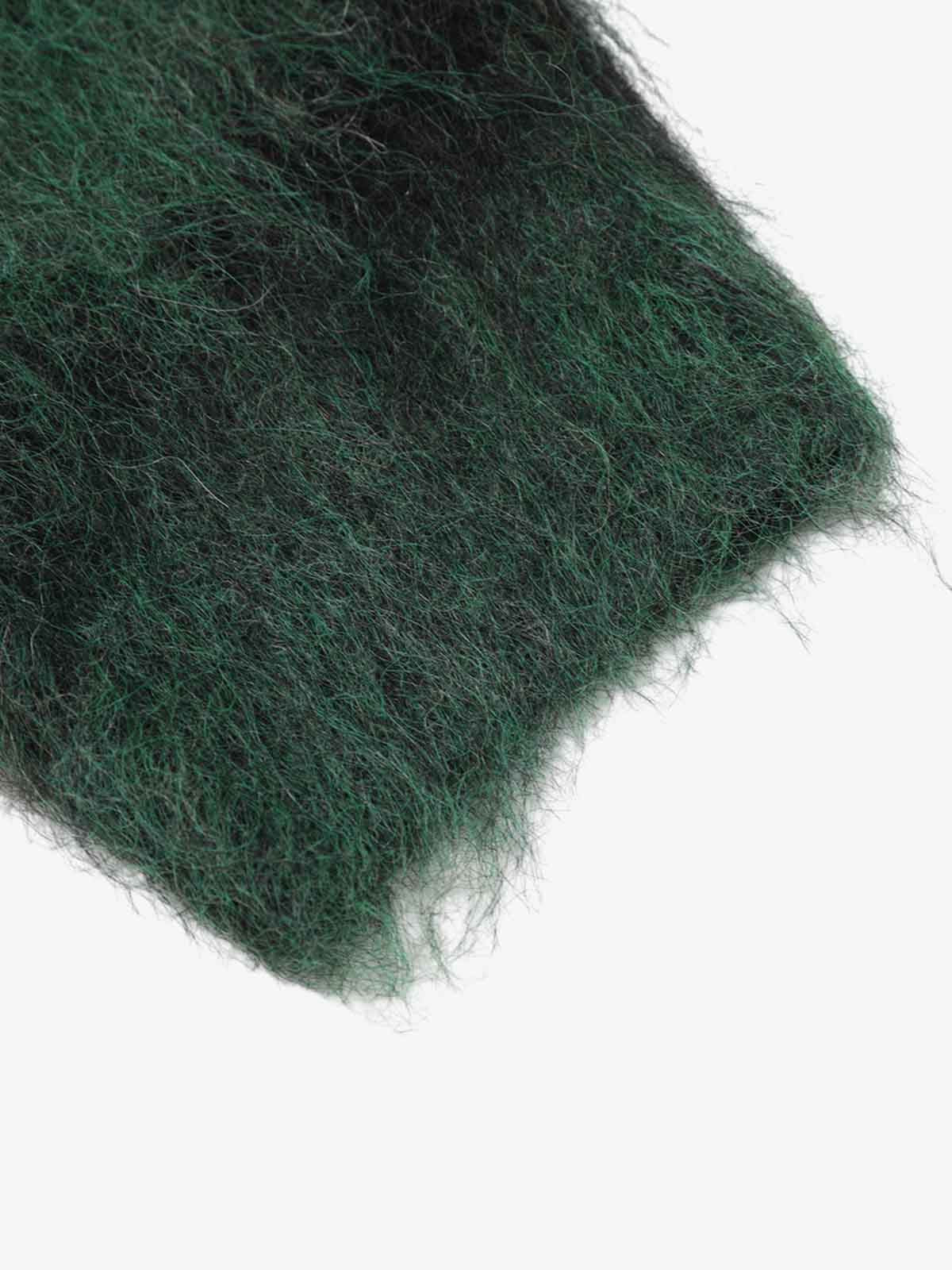 Embroidered Camouflage Shaggy Knitted Sweater - Image 12