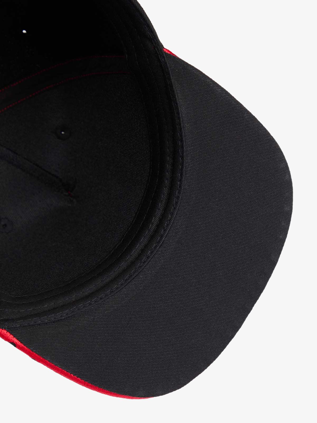 Embroidered Flame-Trimmed Black Baseball Cap - 2365 - Image 5