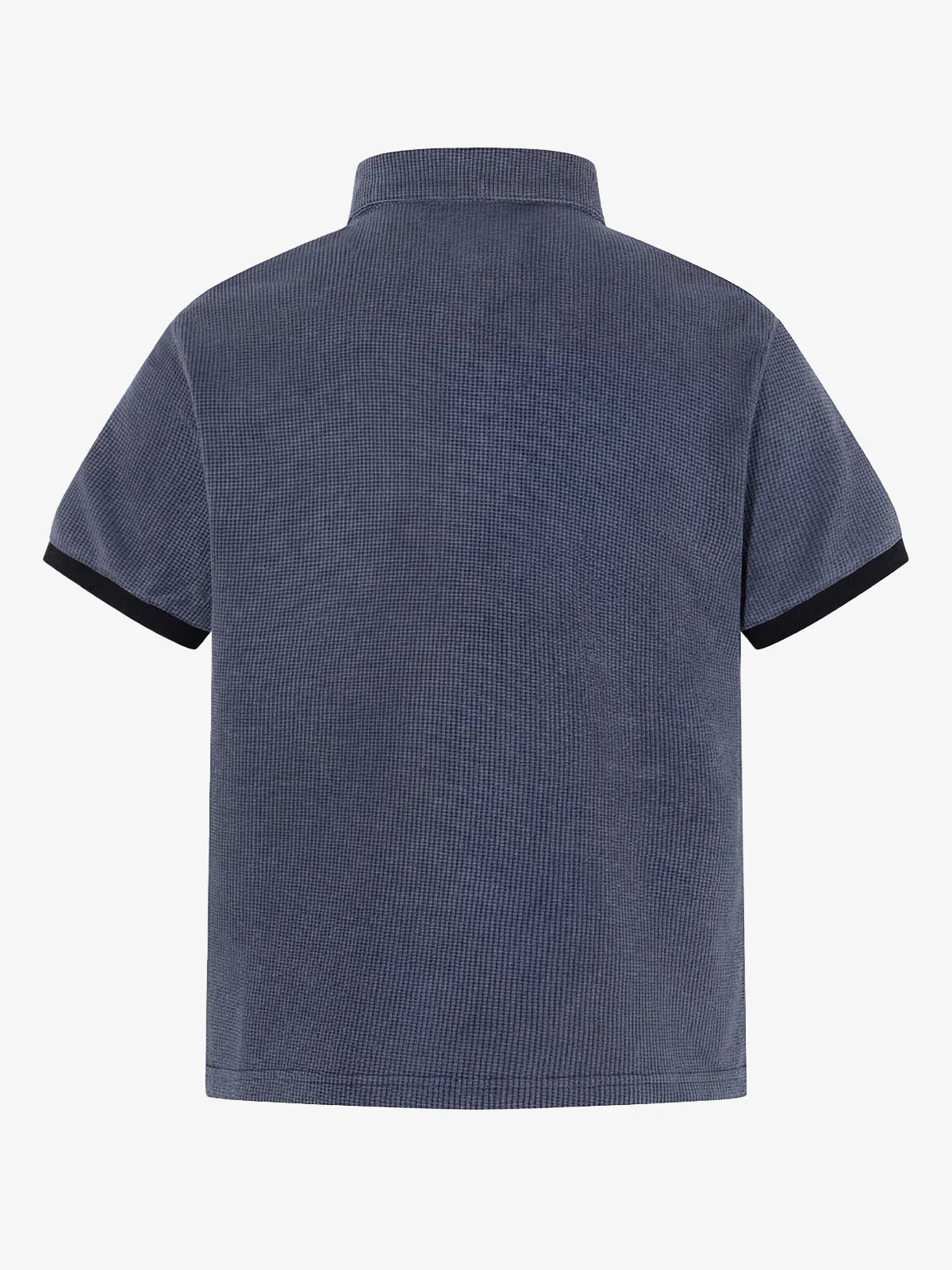 Embroidered Graphic Zip Polo Shirt - Image 2