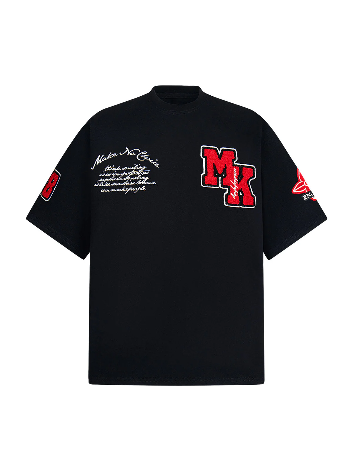 Embroidered Oversized T-Shirt Set - Image 2
