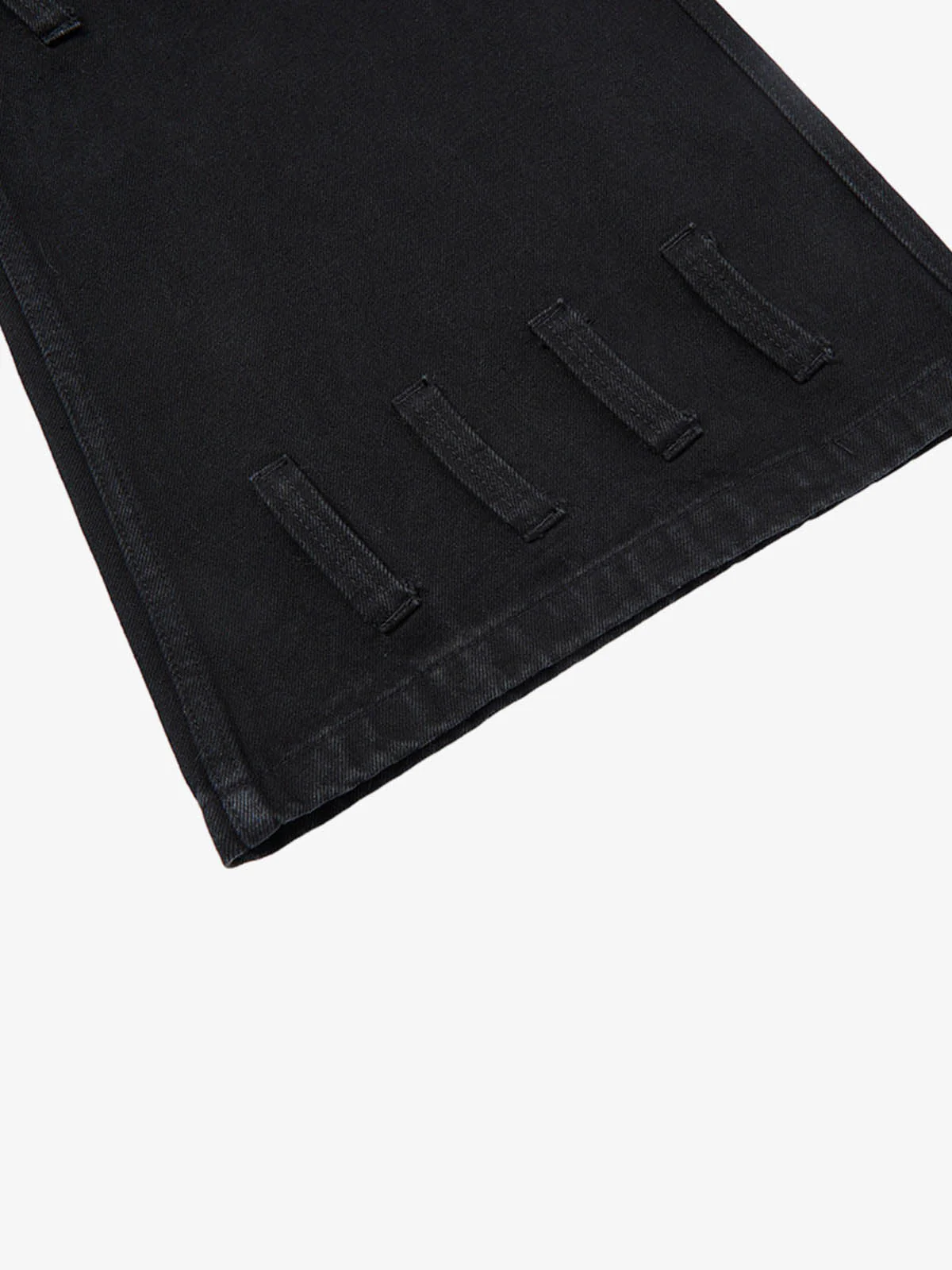 Faux Fur Trim Detail Multi-Pocket Wide Leg Cargo Jeans - Image 6