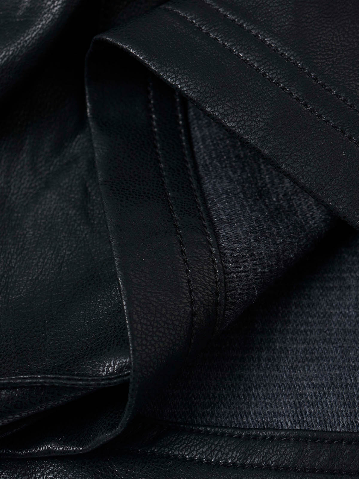 Faux Leather Cargo Jorts - Image 7