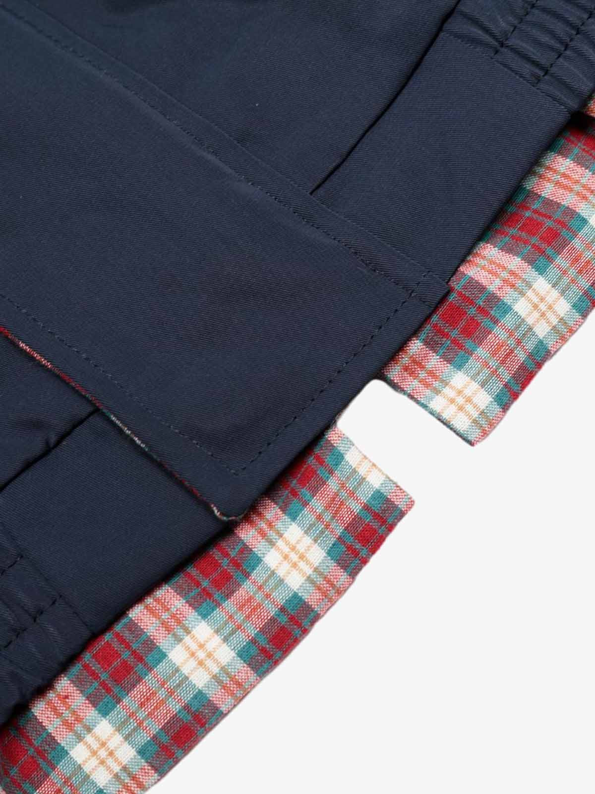 Faux Two-Piece Plaid Layered Workwear Jacket - Image 11