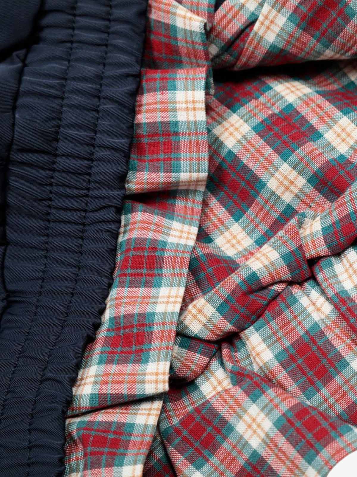 Faux Two-Piece Plaid Layered Workwear Jacket - Image 12
