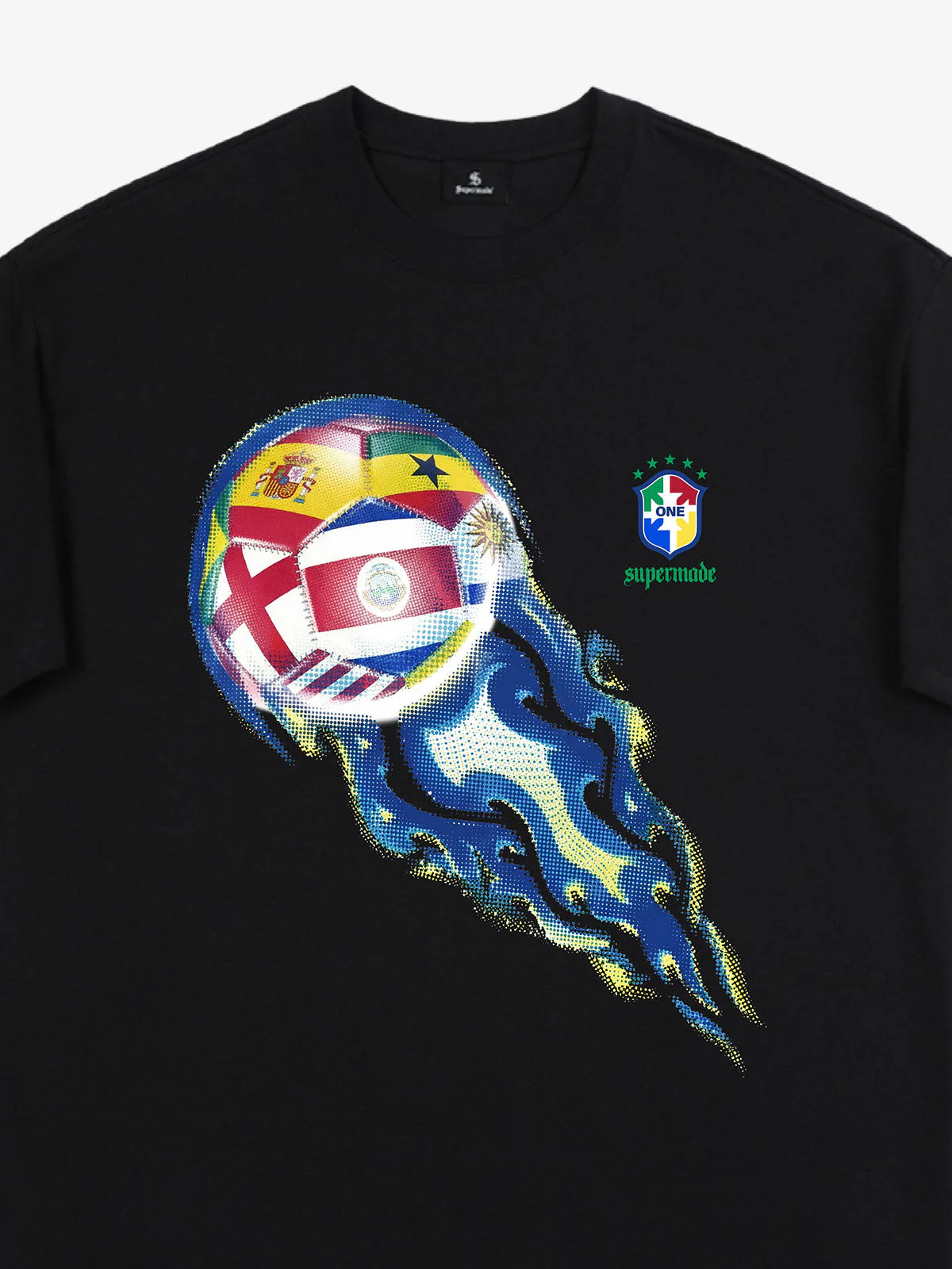 Flag Soccer Ball Graphic T-Shirt - Image 7