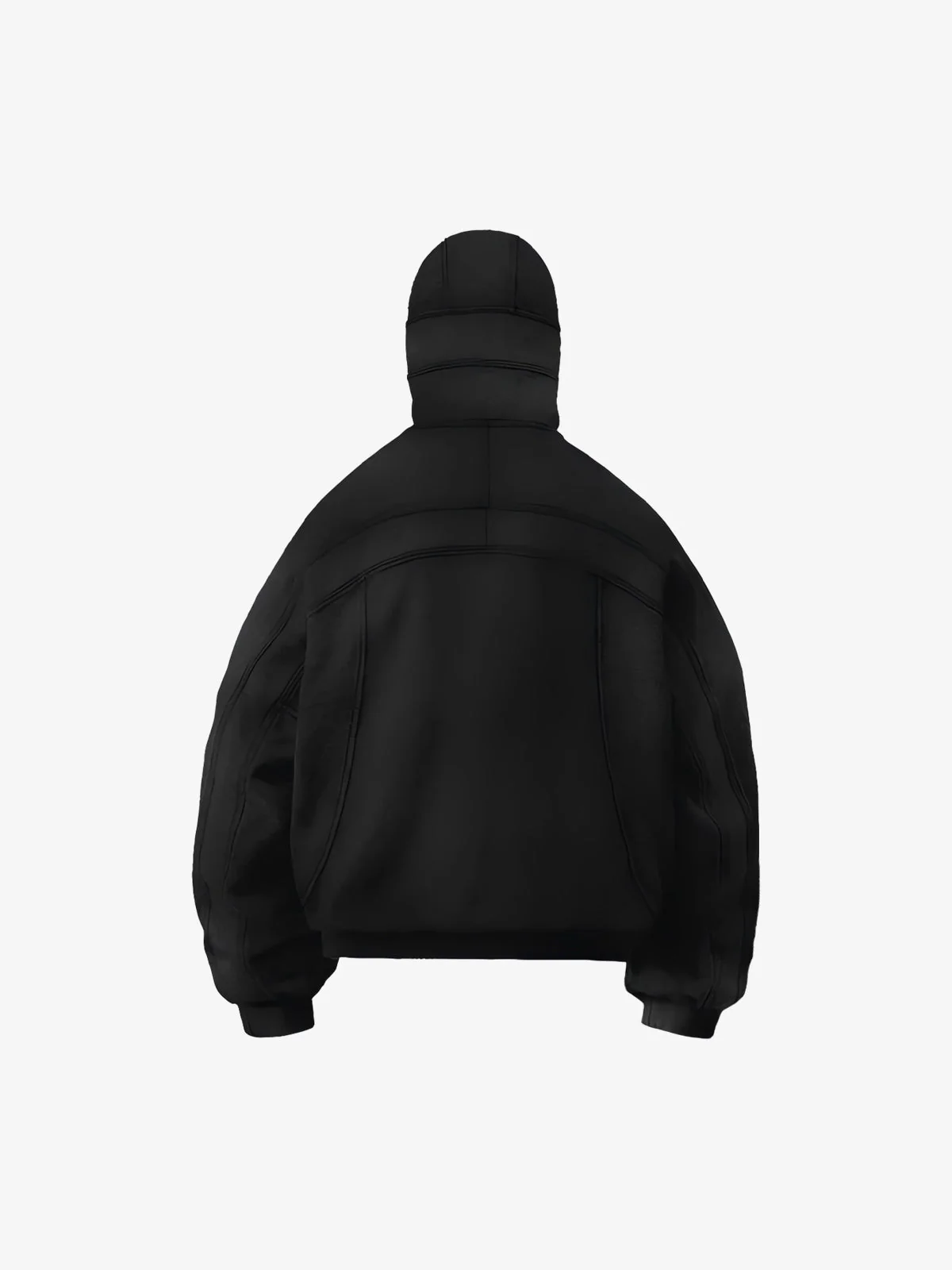 Fleece Retro Zipper Eye-Hood Design Hooded Jacket - 2489 - Image 13