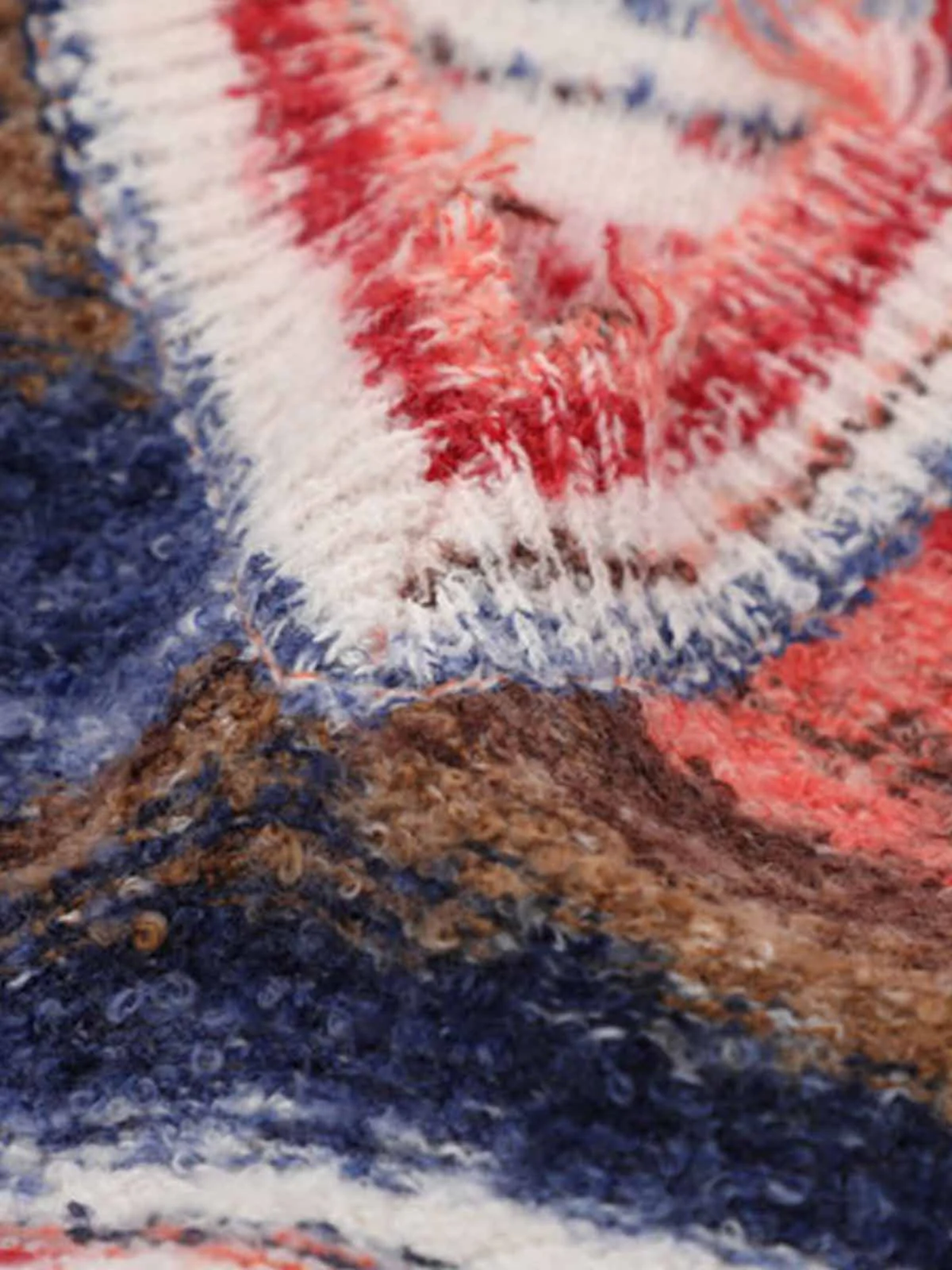 Frayed Edge Striped V Neck Knit Vest - Image 11