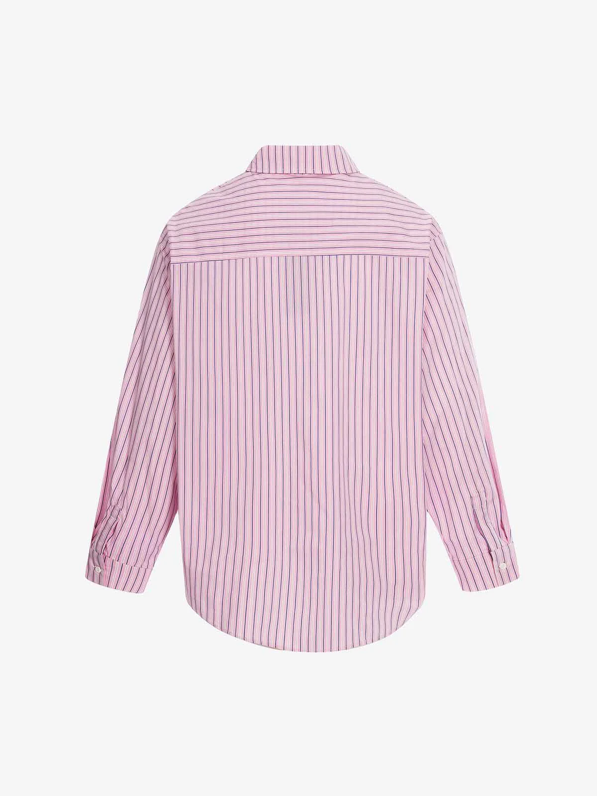 Fun Graffiti Striped Graphic Button-Up Shirt - Image 4