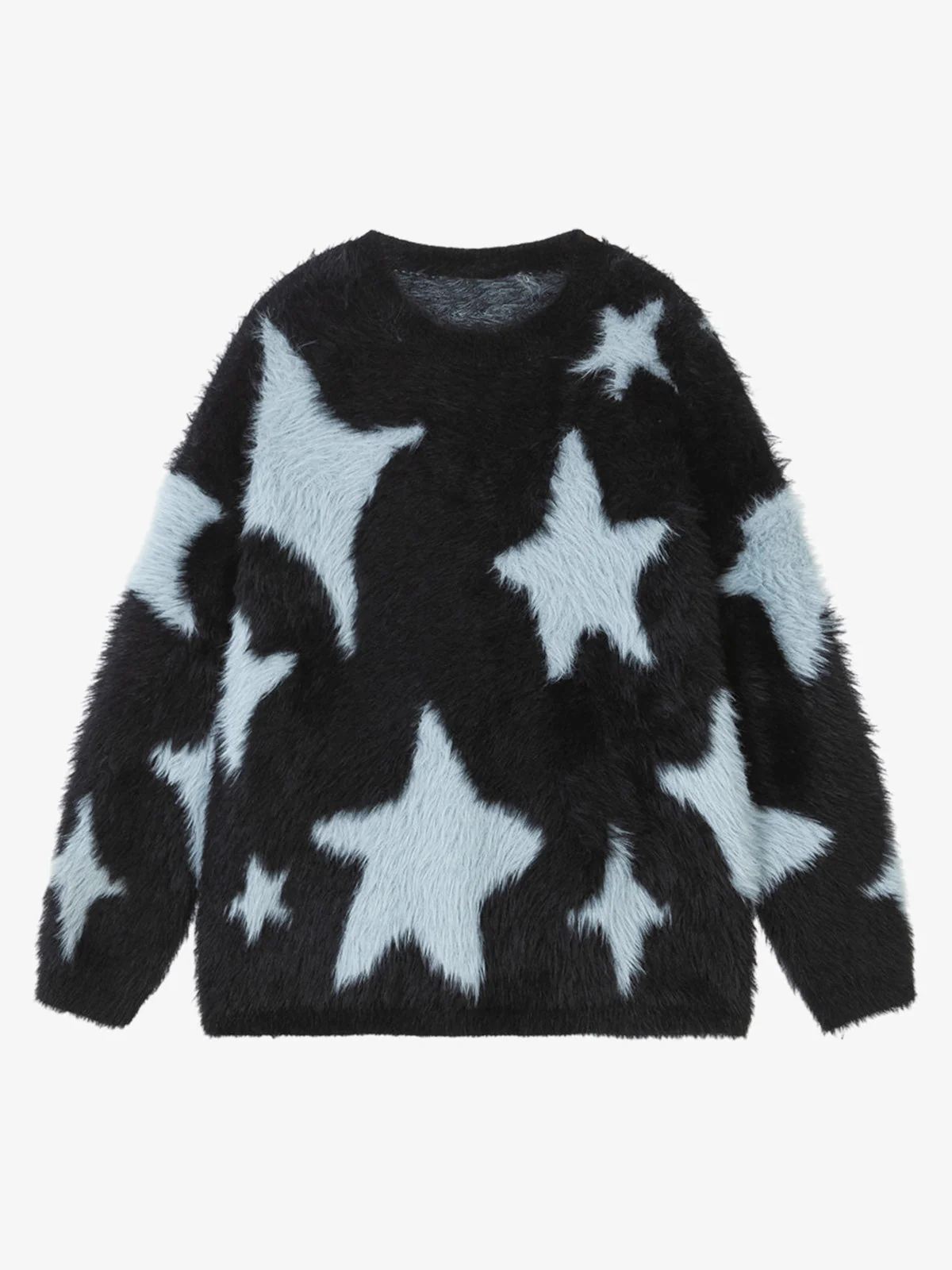 Fun Star Jacquard Sweater Crew Neck Sweater - Image 2