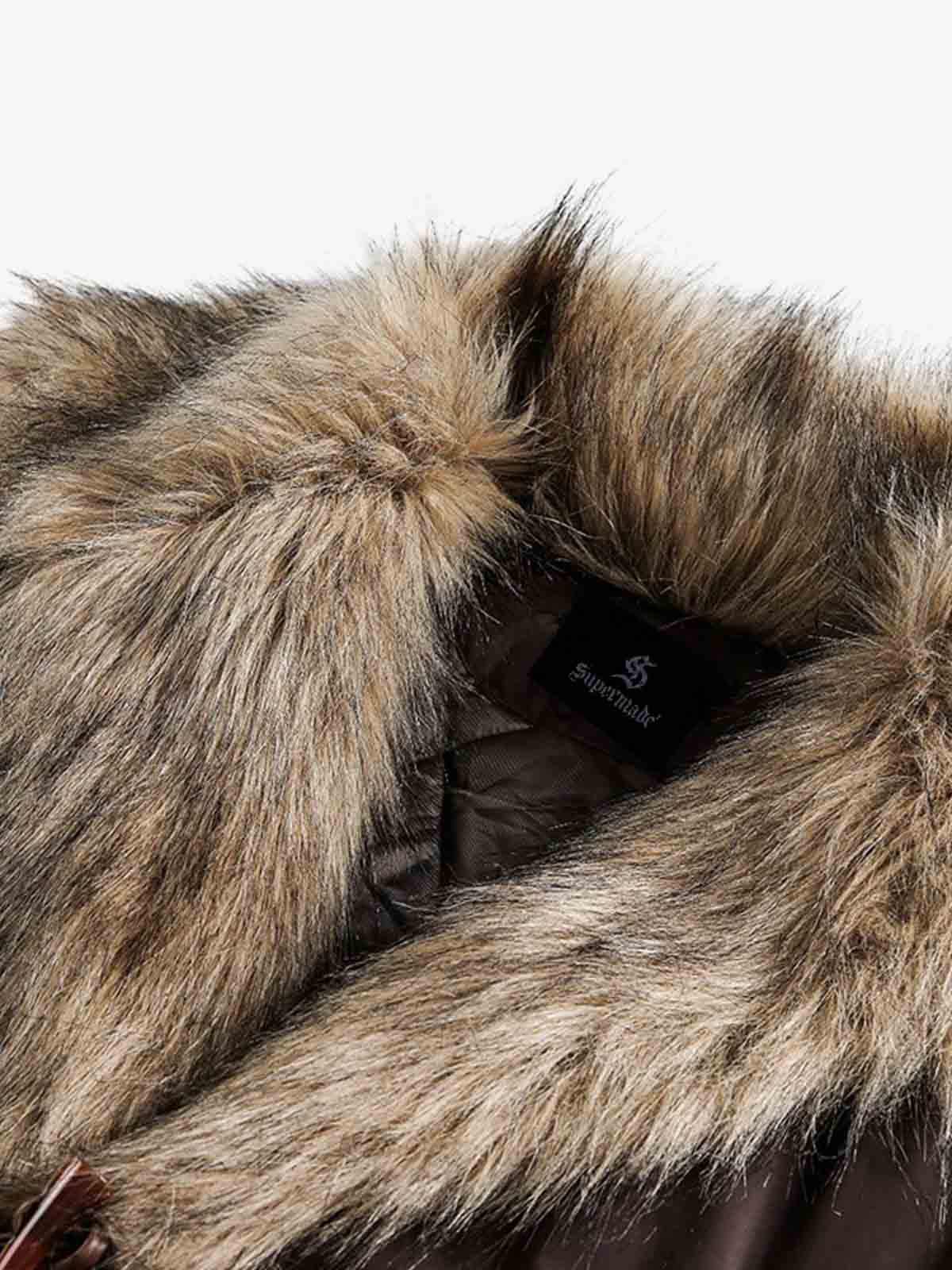 Fur Toggle Puffer Jacket - Image 7