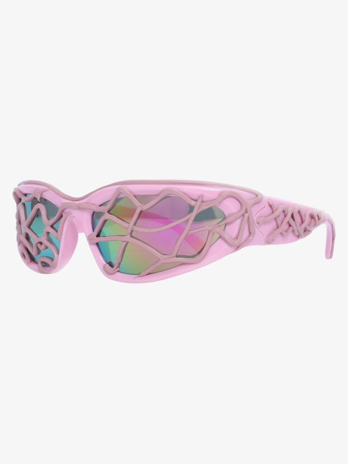 Futuristic Wavy Frame Sunglasses - Image 3
