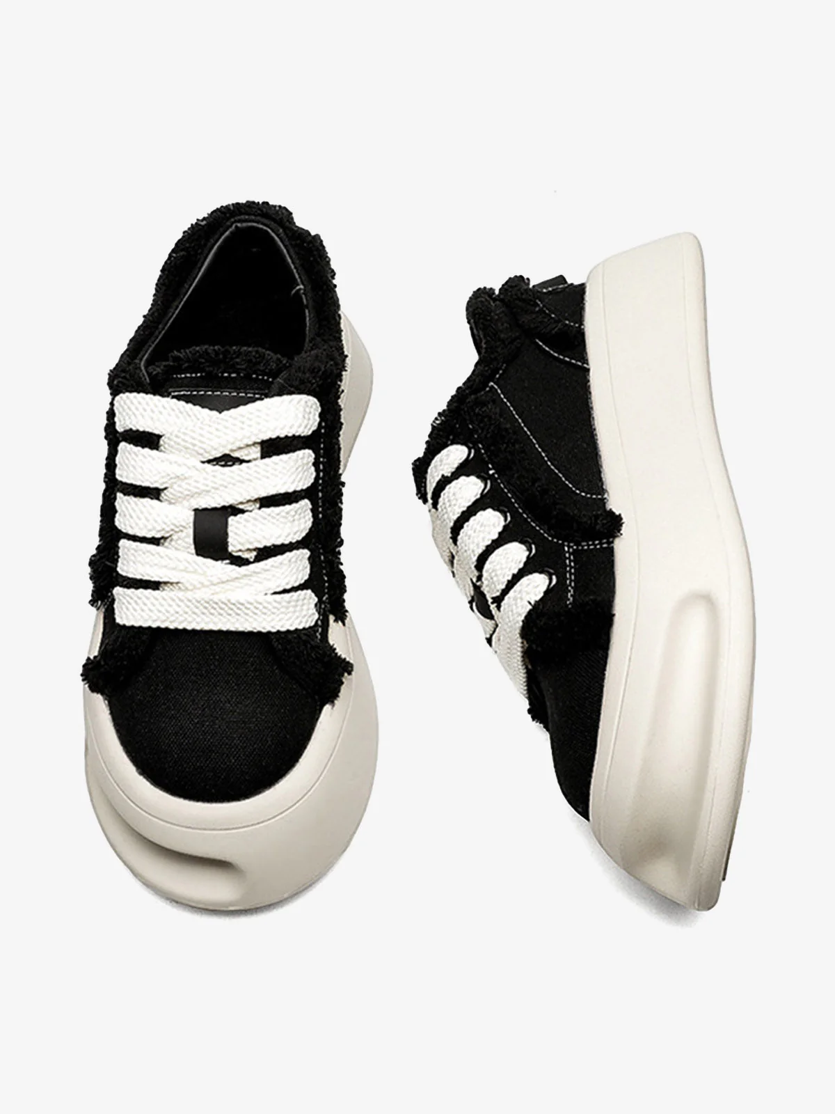 Fuzzy Trim Chunk Shoes - 2379 - Image 2